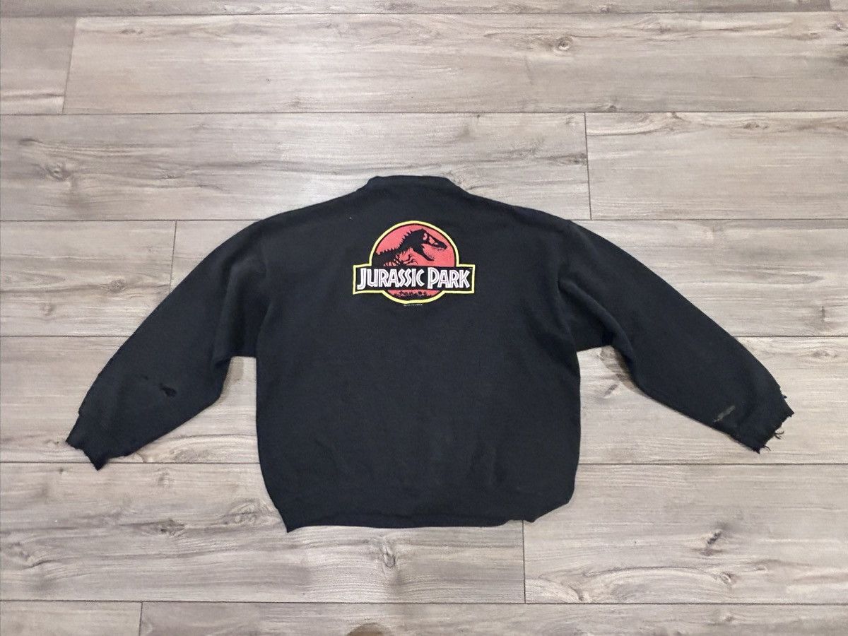 Tultex Thrashed Jurassic Park black sweatshirt Size US XL / EU 56 / 4 - 2 Thumbnail