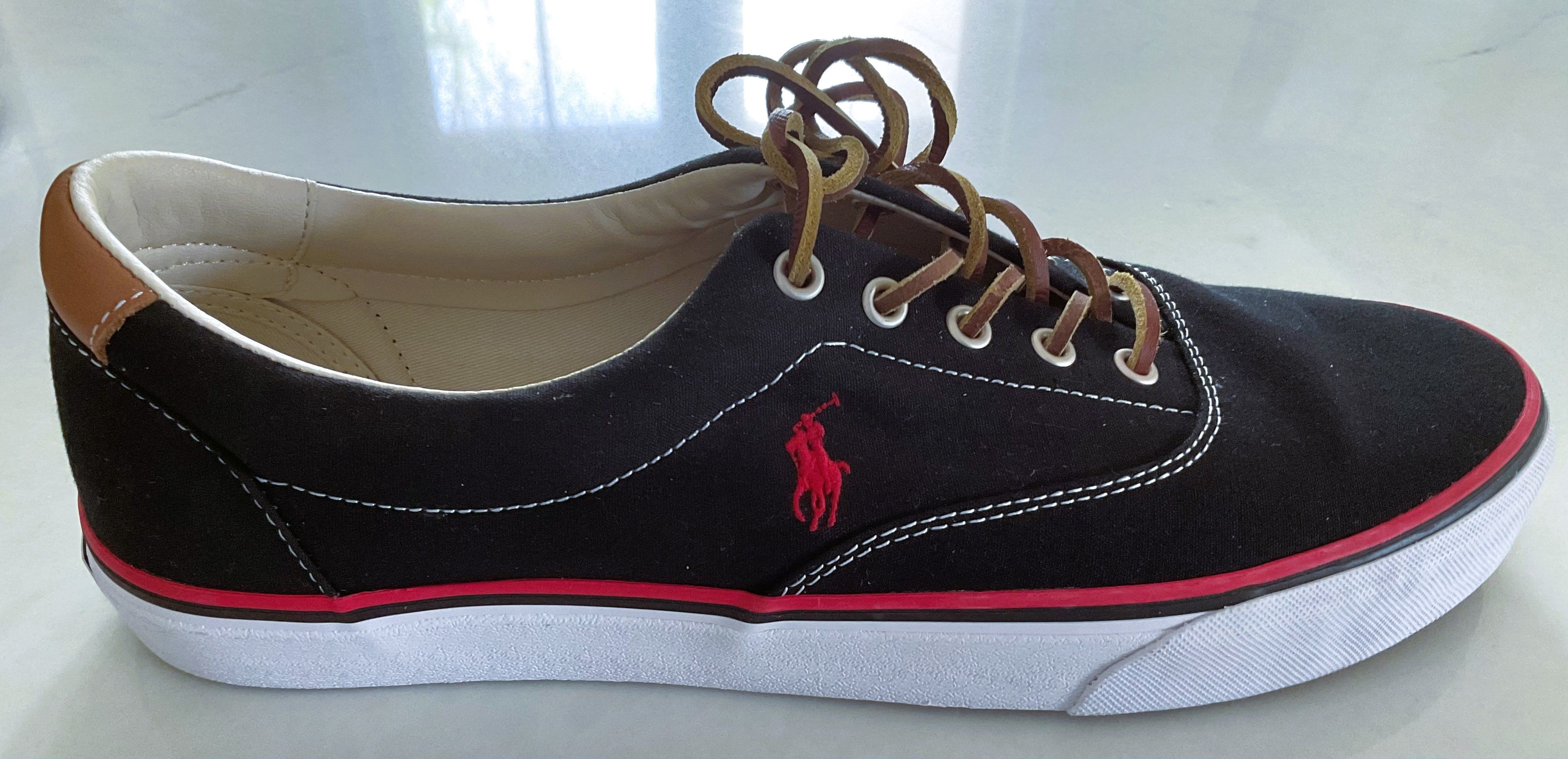 Polo Ralph Lauren Polo Ralph Lauren Keaton Canvas Pony Black Sneakers Size US 13 / EU 46 - 5 Thumbnail