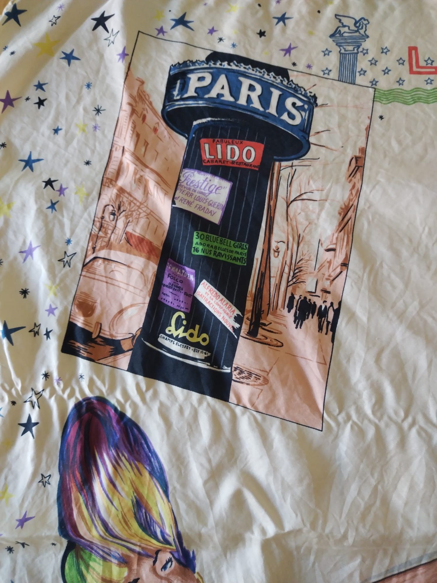Other Vintage Silk Scarf “Lido – Champs‑Élysées” (1950s Paris) Size ONE SIZE - 2 Thumbnail