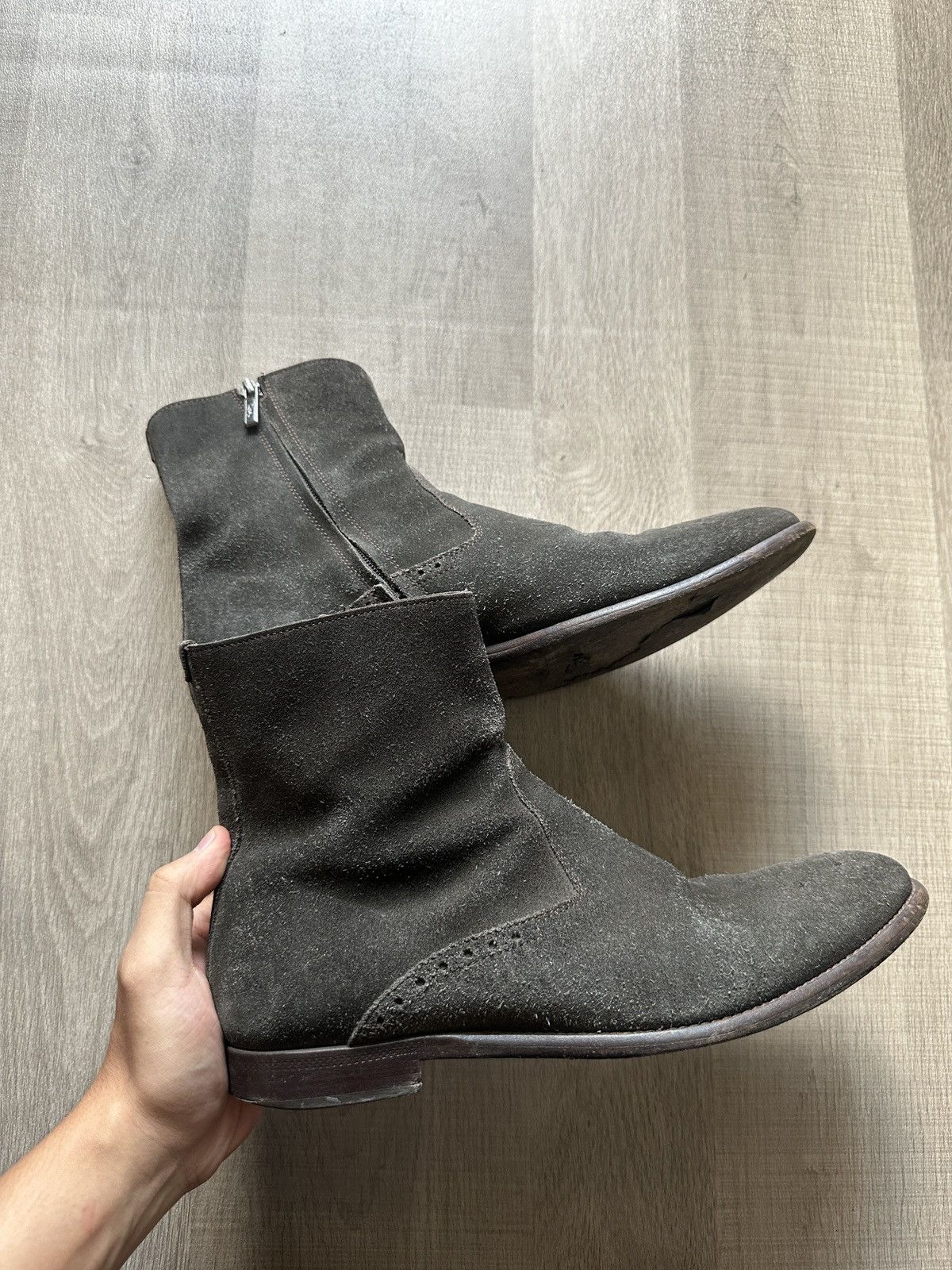 Yves Saint Laurent YVES SAINT LAURENT SUEDE BOOTS Size US 9 / EU 42 - 1 Thumbnail