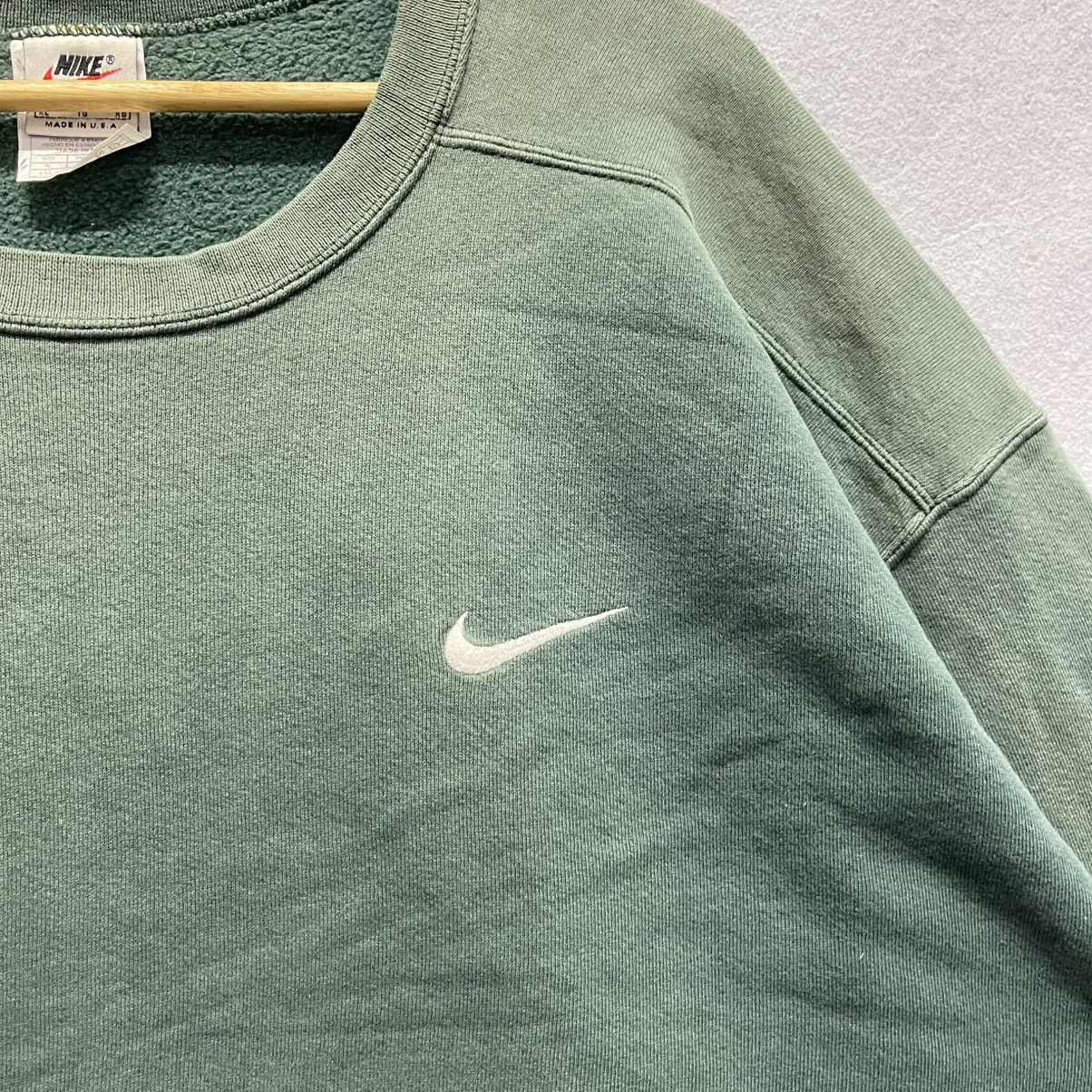 Nike Vintage Nike USA Made Swoosh Embroidered Sweatshirt XL Size US XL / EU 56 / 4 - 5 Thumbnail