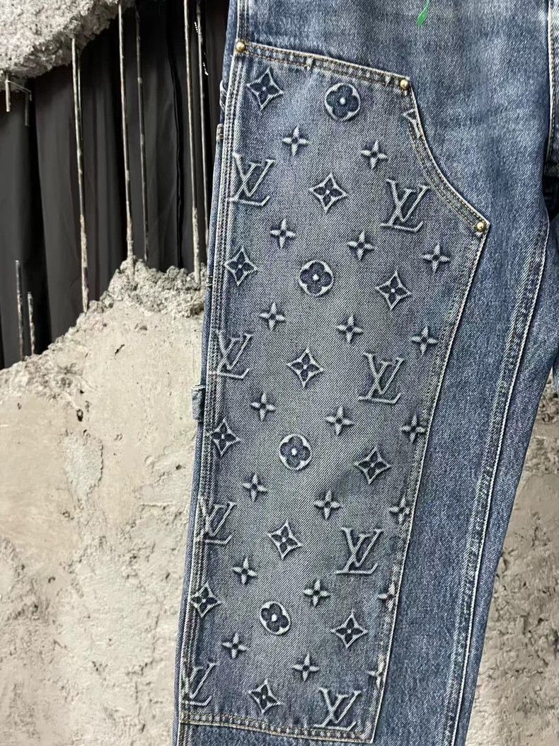 Louis Vuitton Louis Vuitton Blue Denim Lumber Pants-2507 Size US 30 / EU 46 - 5 Thumbnail