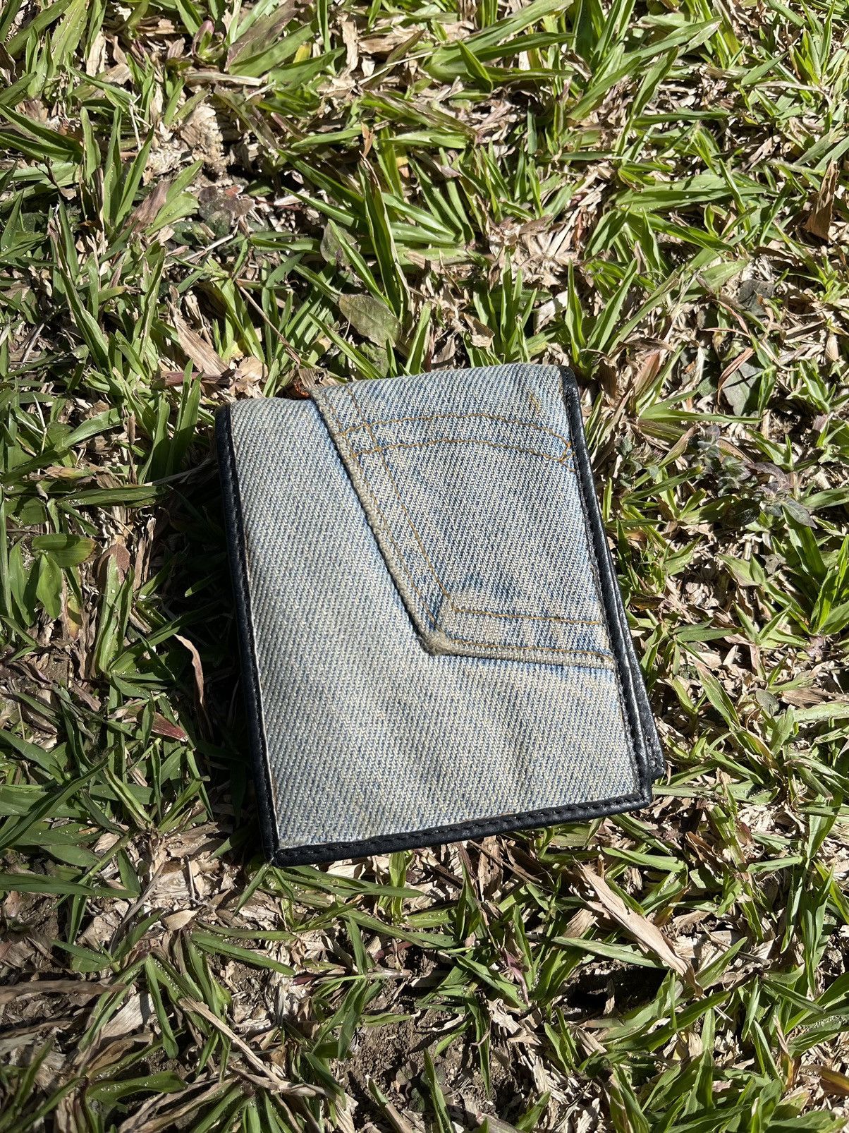 Levi's × Vintage rare vintage 1970’s levi’s denim wallet orange tab Size ONE SIZE - 4 Thumbnail