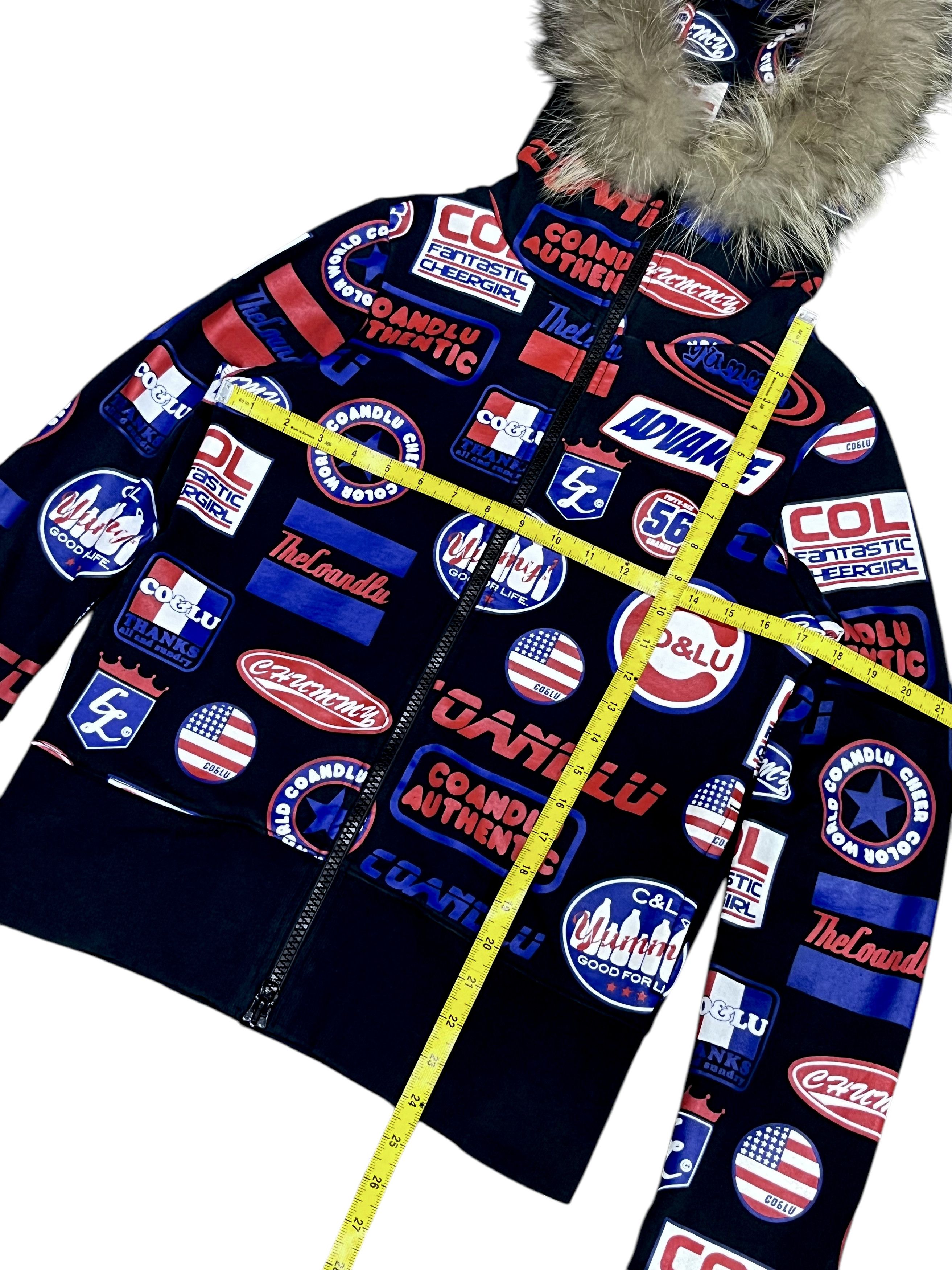Other DOPE Est. 90’s FANTASTIC CHEERGIRL All Over Print Fur Hoodie Size XS / US 0-2 / IT 36-38 - 14 Thumbnail