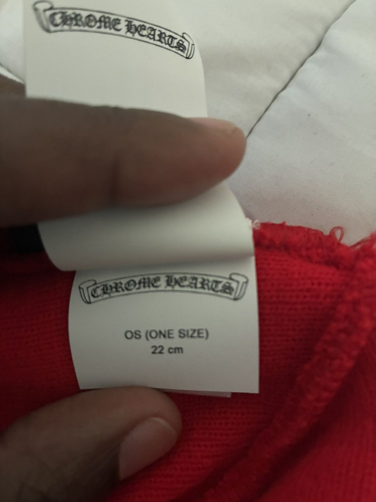 Chrome Hearts Chrome Hearts Red Beanie Size ONE SIZE - 7 Thumbnail