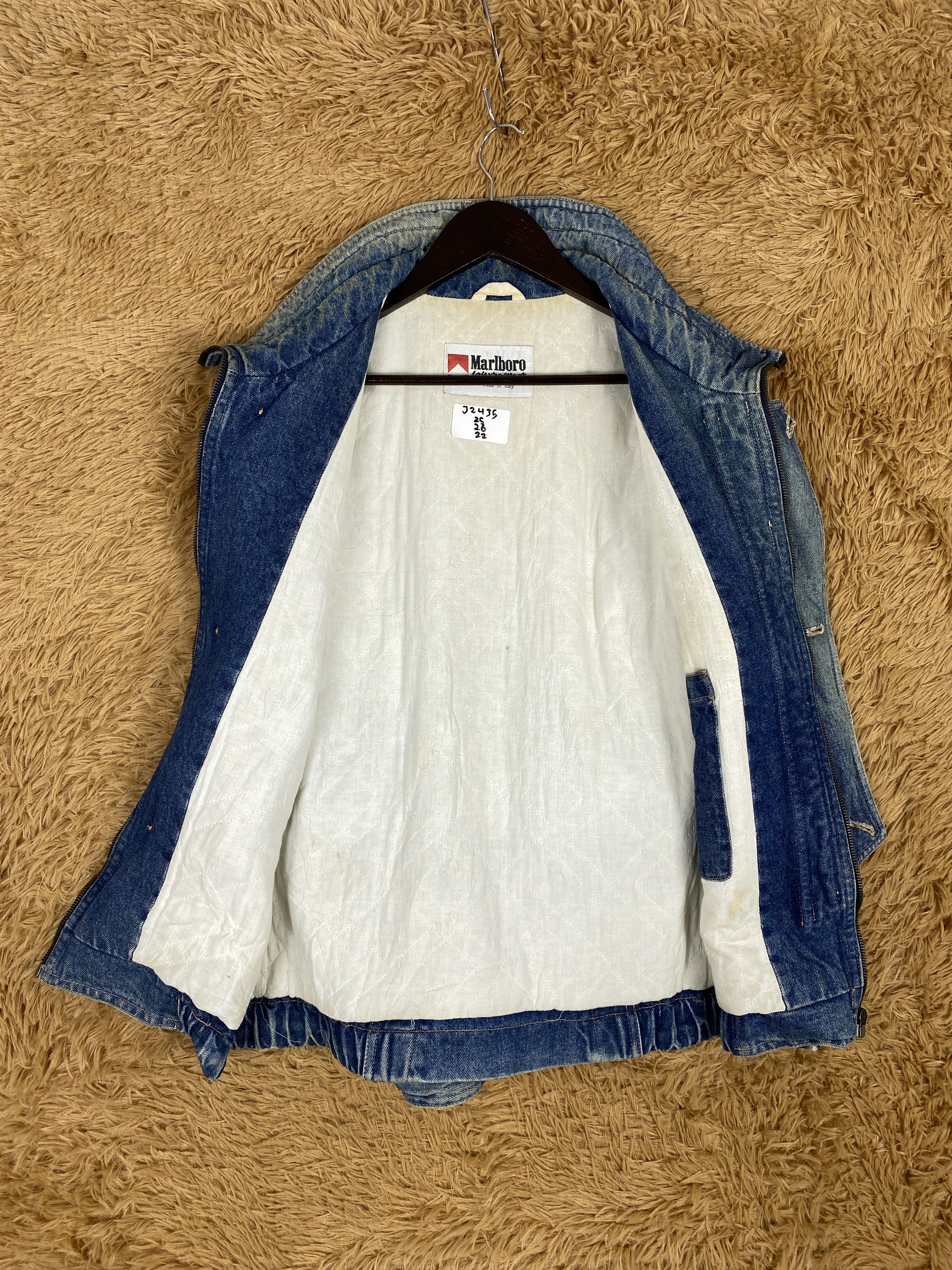 Marlboro Vintage Marlboro Distress Faded Denim Jacket PJ2435 Size US M / EU 48-50 / 2 - 9 Thumbnail
