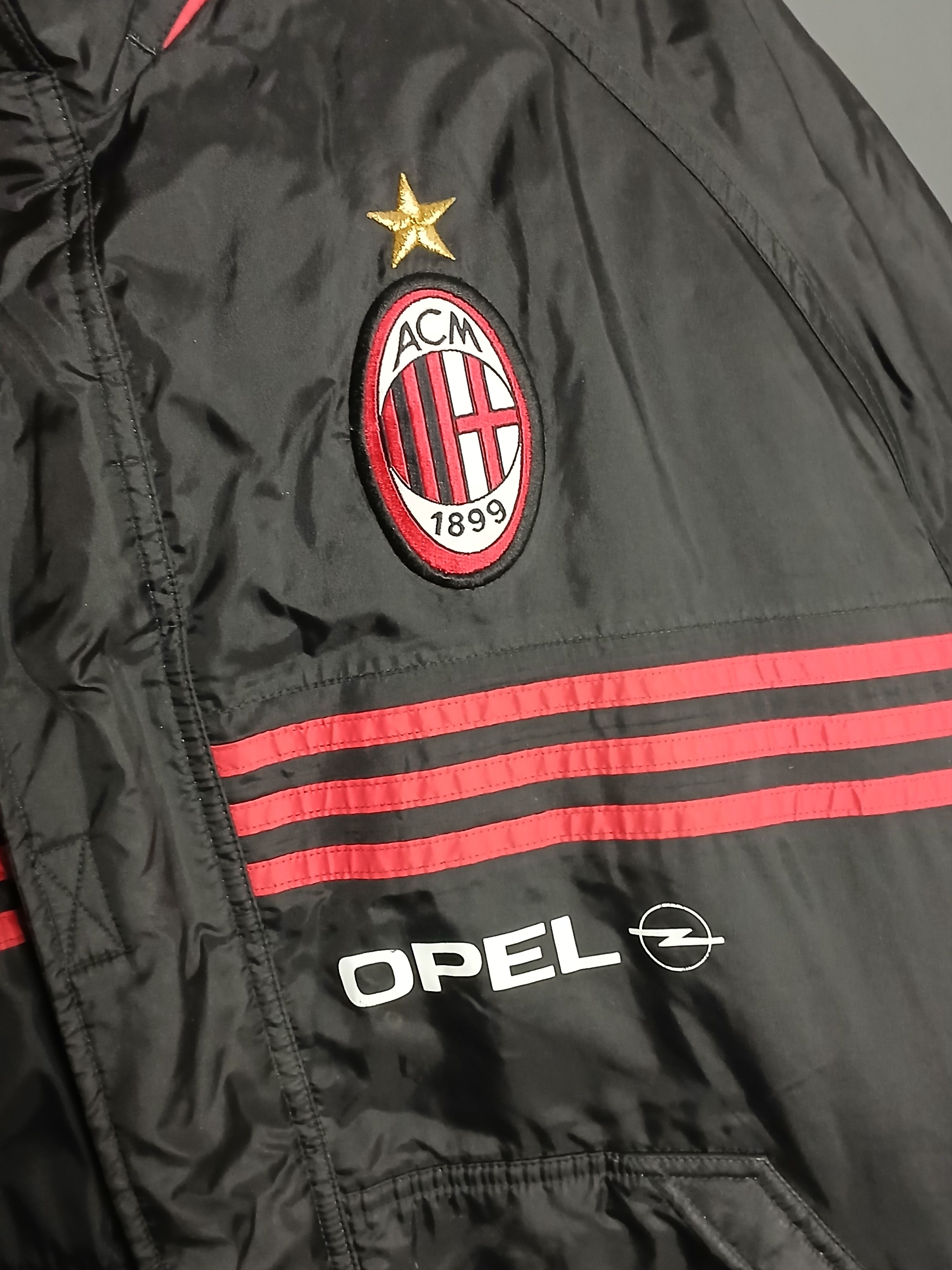Adidas × Vintage Vintage Adidas AC Milan Football Jacket Size US L / EU 52-54 / 3 - 3 Thumbnail