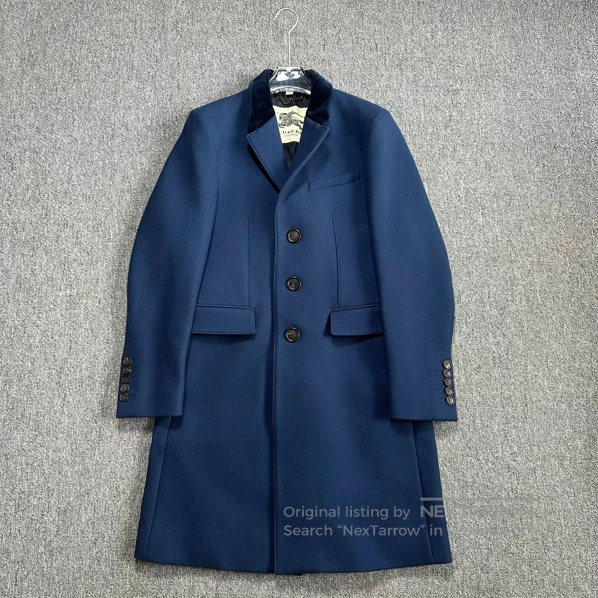 Burberry burberry blue chester coat jacket outerwear. Size US L / EU 52-54 / 3 - 1 Thumbnail