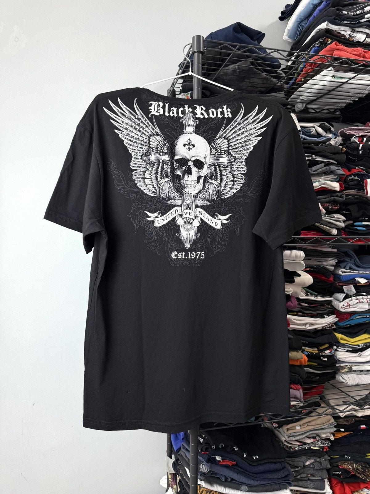 Christian Audigier Vintage Skull Skeleton Cross T Shirt Y2K Ed Hardy Size US L / EU 52-54 / 3 - 1 Thumbnail