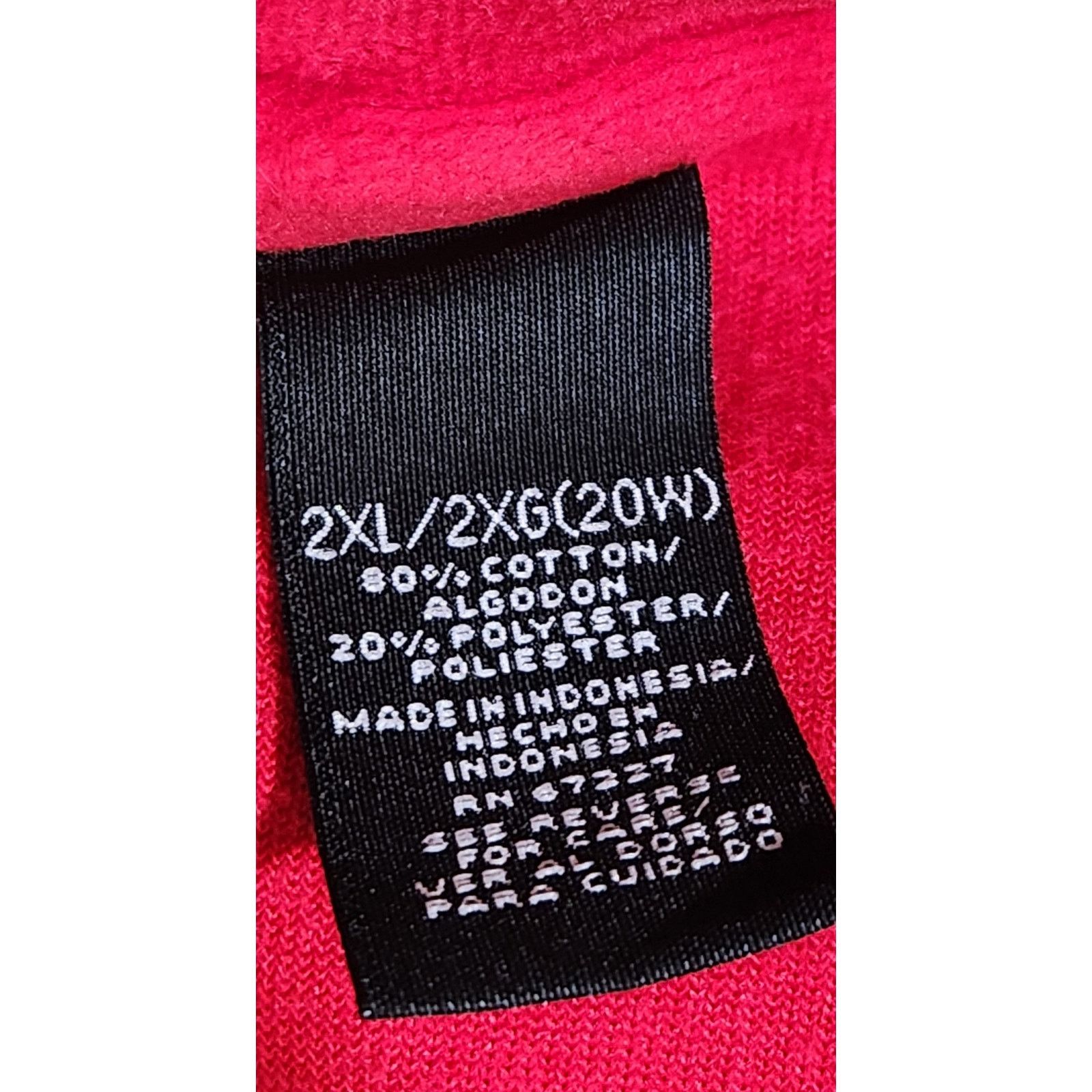 Other Bobbie Brooks Red Velour Full Zip Hoodie Pockets 2XL Plus Size XXL / US 16-18 / IT 52-54 - 6 Thumbnail