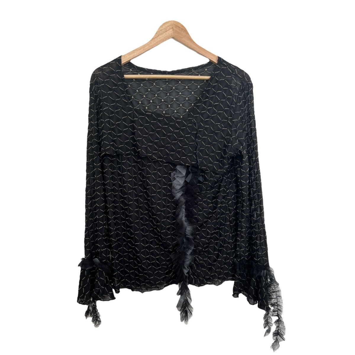Japanese Brand × Vintage Blouse with lace frills Size S / US 4 / IT 40 - 1 Thumbnail