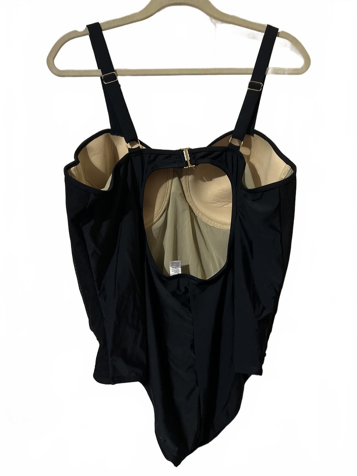 Other Paramour Black One-Piece Swimsuit Supportive Cups 3X Size ONE SIZE - 4 Thumbnail