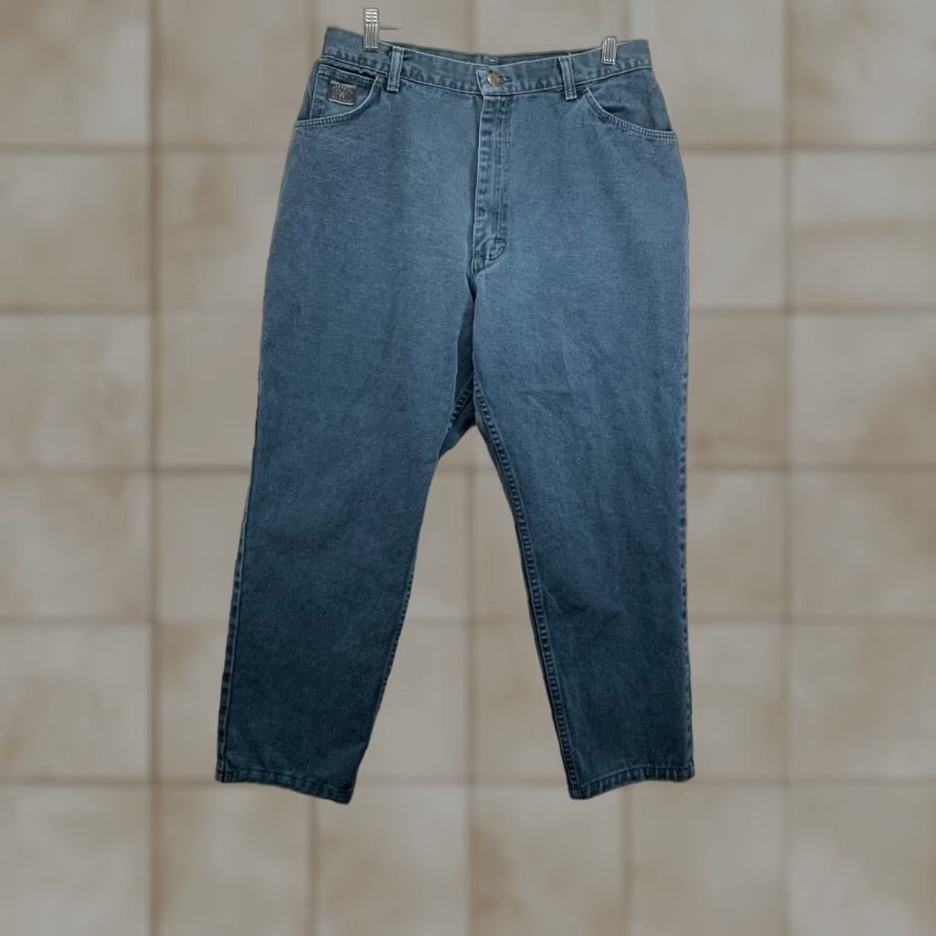 Wrangler VINTAGE Wrangler Jeans Denim 1980s Women's 32x26 USA Made Green High-Rise Mom Fit 5-Pocket Size 24" / US 00 / IT 34 - 1 Thumbnail