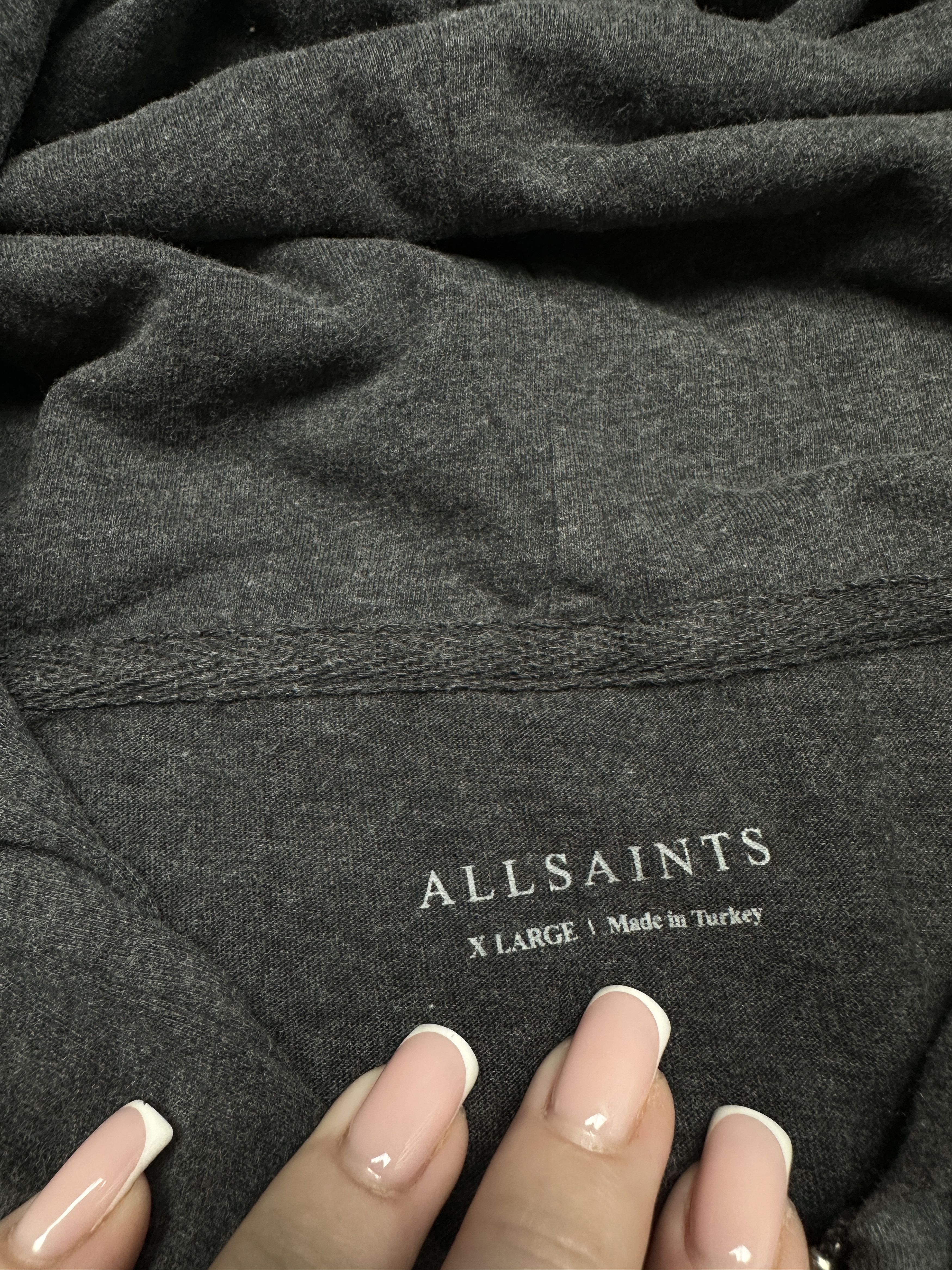 Allsaints Allsaints Mens Light Brace Zip Hoodie Size US XL / EU 56 / 4 - 4 Thumbnail