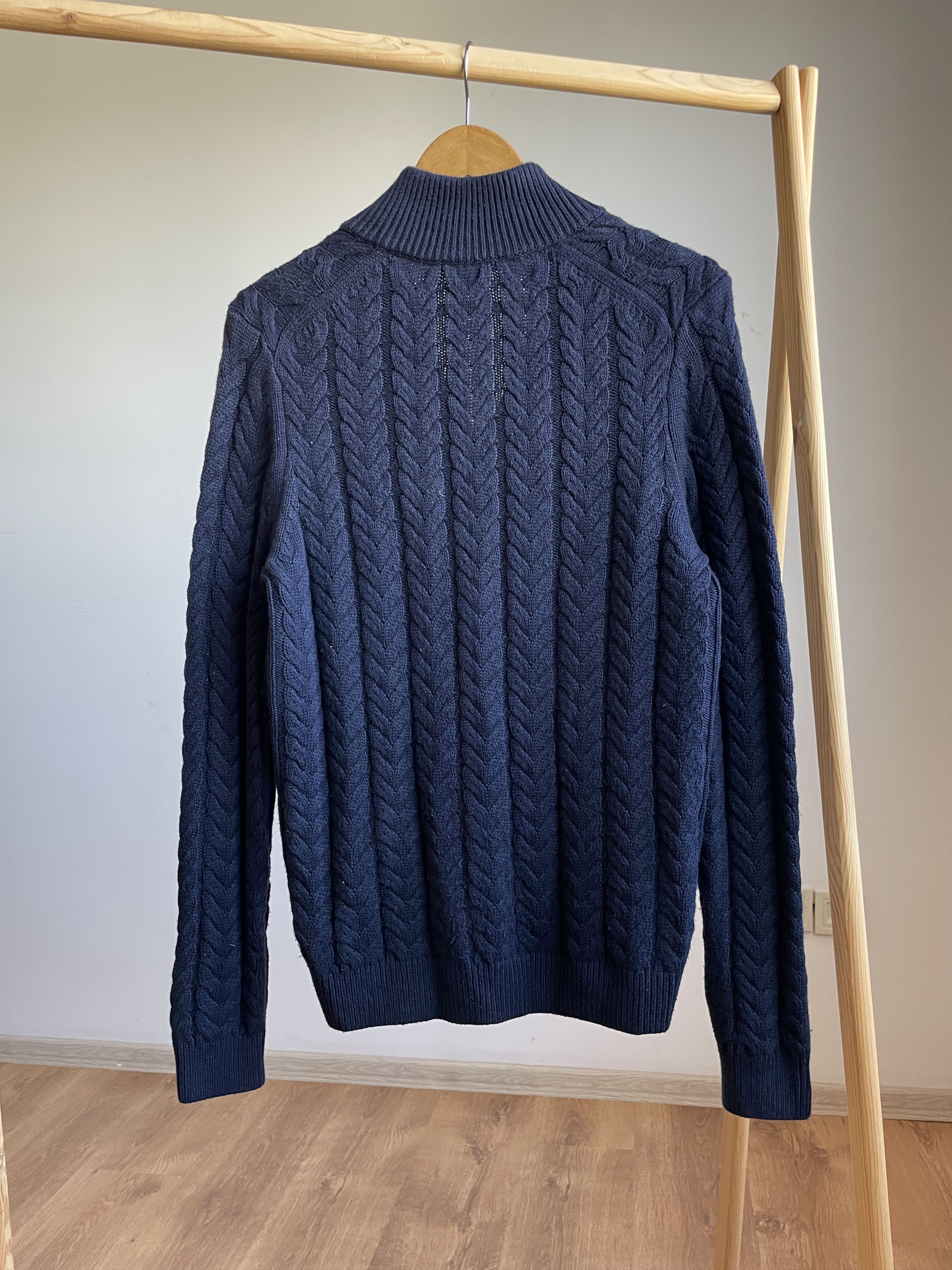 Reiss Reiss Tamworth 1/4 Zip Cable Knit Viscose Blend Sweater Size US S / EU 44-46 / 1 - 2 Thumbnail