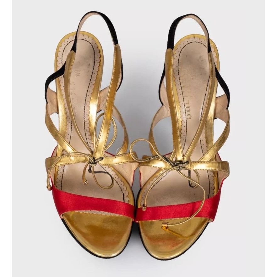 John Galliano John Galliano Suede & Leather Heels - Size 40 Size US 9 / IT 39 - 2 Thumbnail