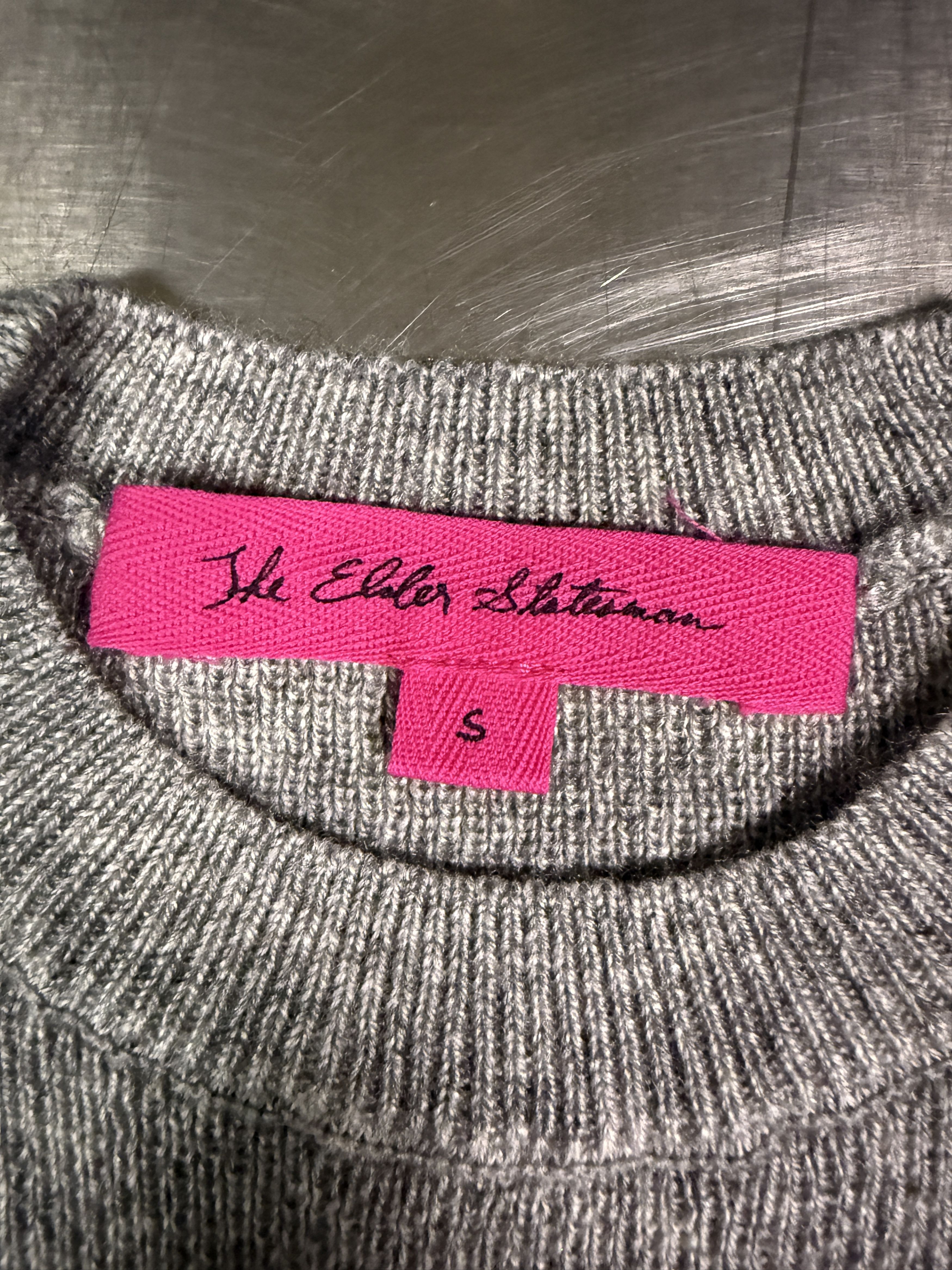 The Elder Statesman $495 The Elder Statesman Delicash Light Grey Fitted Tee Size S / US 4 / IT 40 - 8 Thumbnail