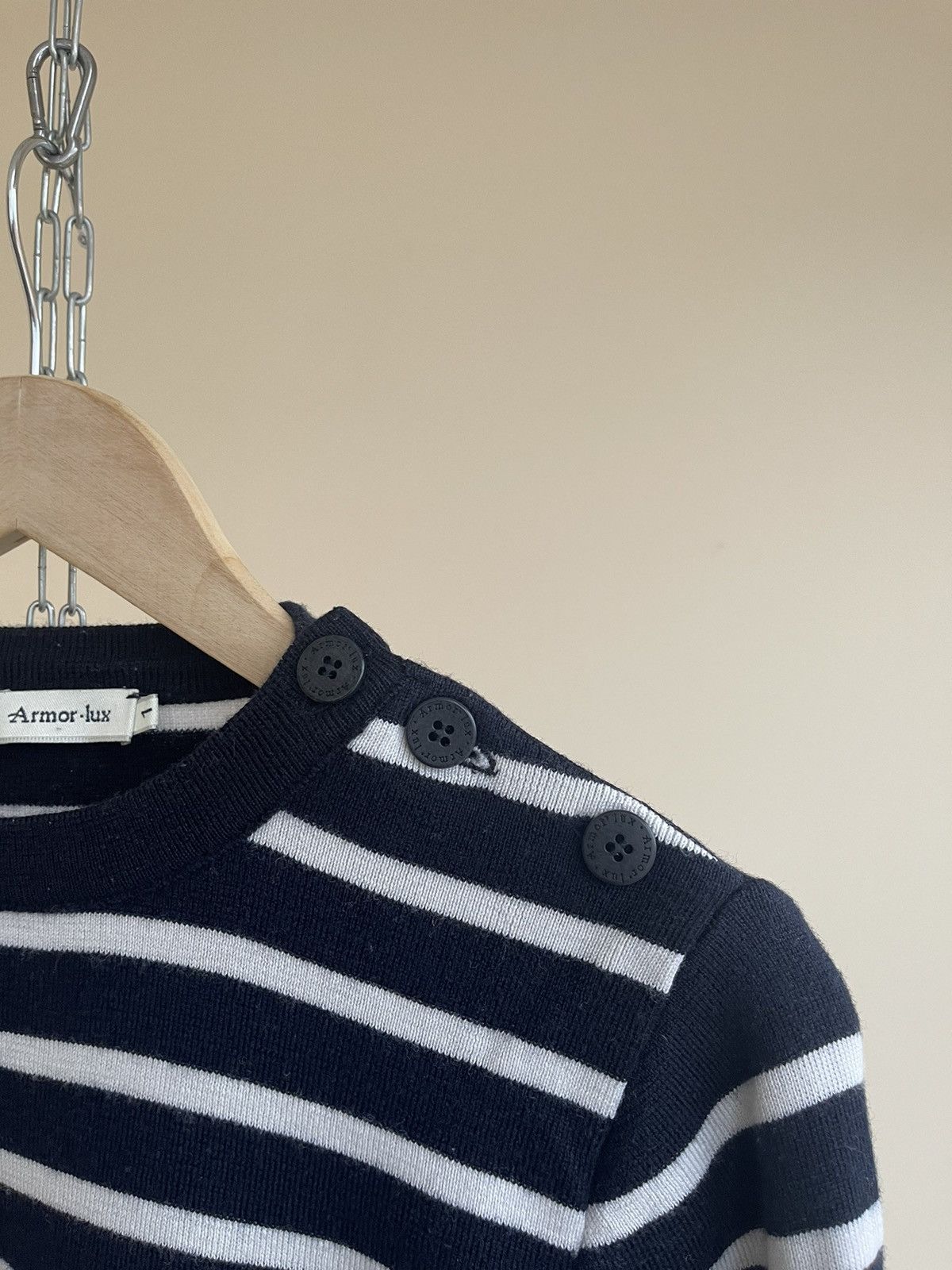 Armor-Lux Armor Lux Striped Fisherman Jumper Merino Wool Sweater Size1 Size S / US 4 / IT 40 - 4 Thumbnail