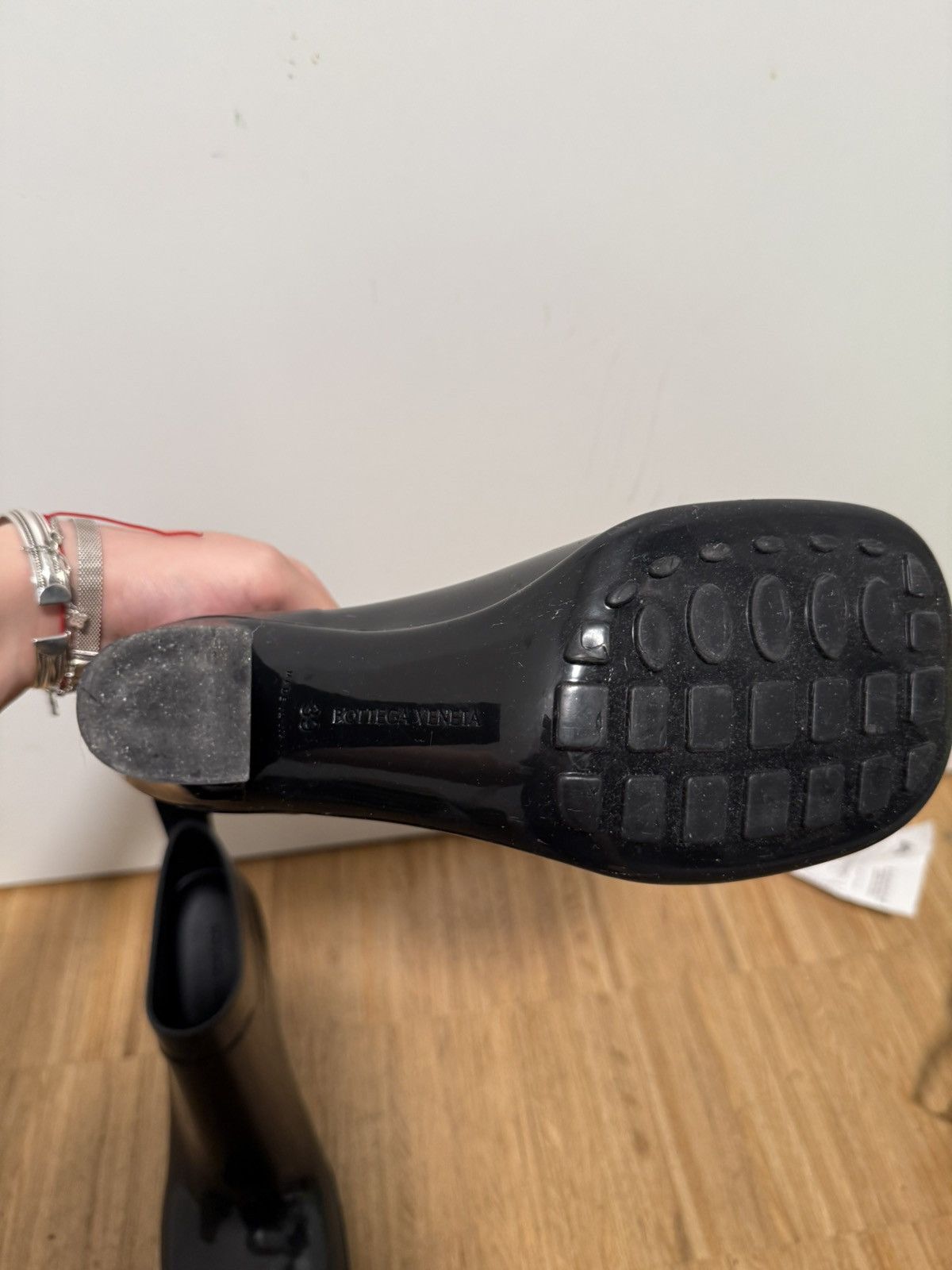 Bottega Veneta Bottega Veneta Women's Waterproof Black Rain Boots Size US 9 / IT 39 - 5 Thumbnail
