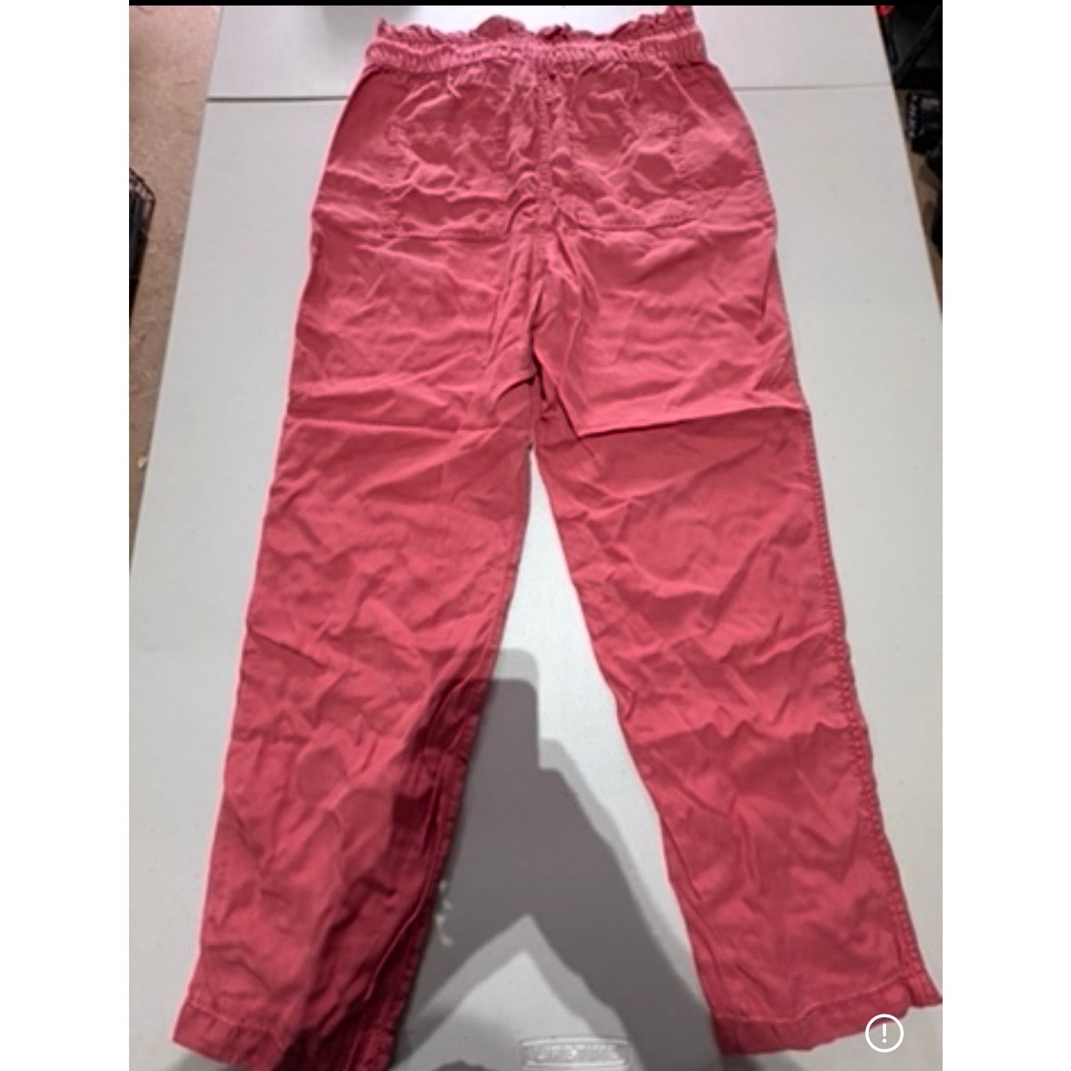 Loft LOFT Womens XS Coral Pink Pull On Pants Elastic Waist Size 26" / US 2 / IT 38 - 4 Thumbnail