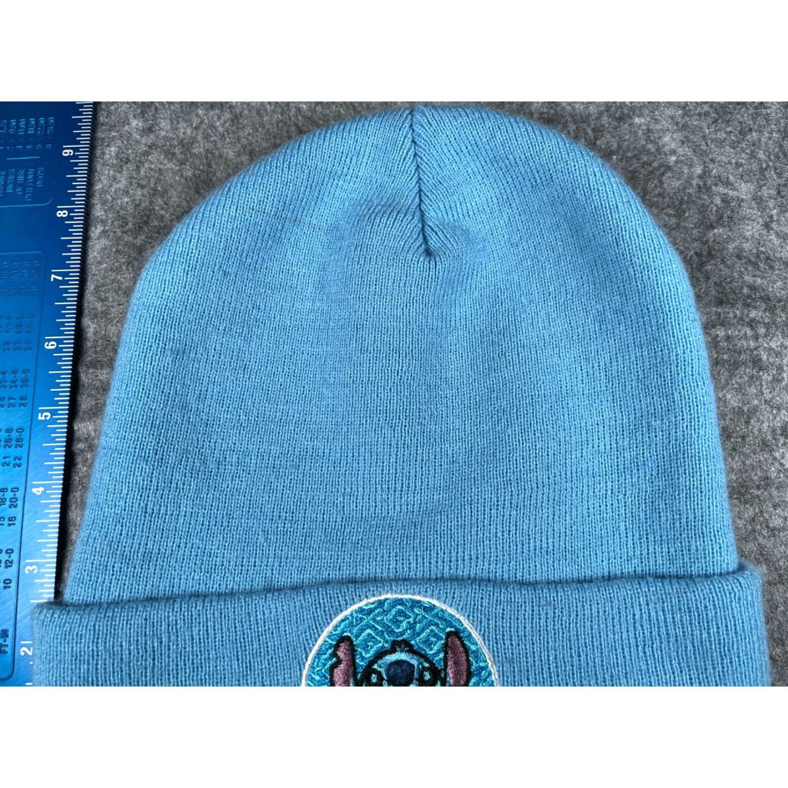 Disney Disney Beanie Stitch Lilo & Stitch Adult One Size Blue Embroidered Knit Acrylic Size ONE SIZE - 3 Thumbnail