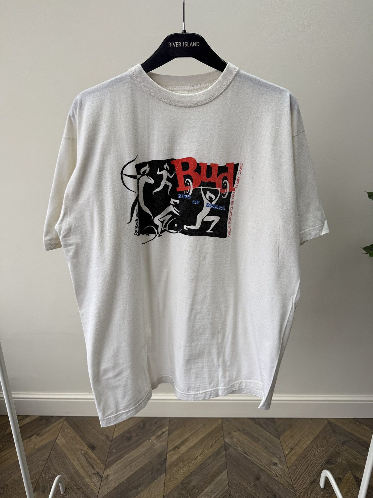 Reebok Vintage 1996 Reebok Bud Olympic Games T-Shirt Size US XL / EU 56 / 4 - 1 Thumbnail