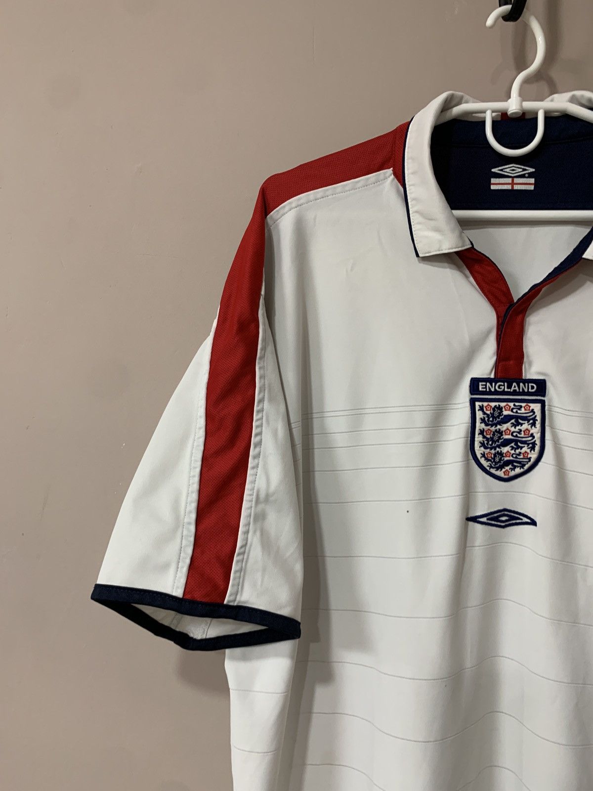 Vintage England 2003/05 Home Football Shirt Umbro Vintage Soccer XXL Size US XXL / EU 58 / 5 - 3 Thumbnail