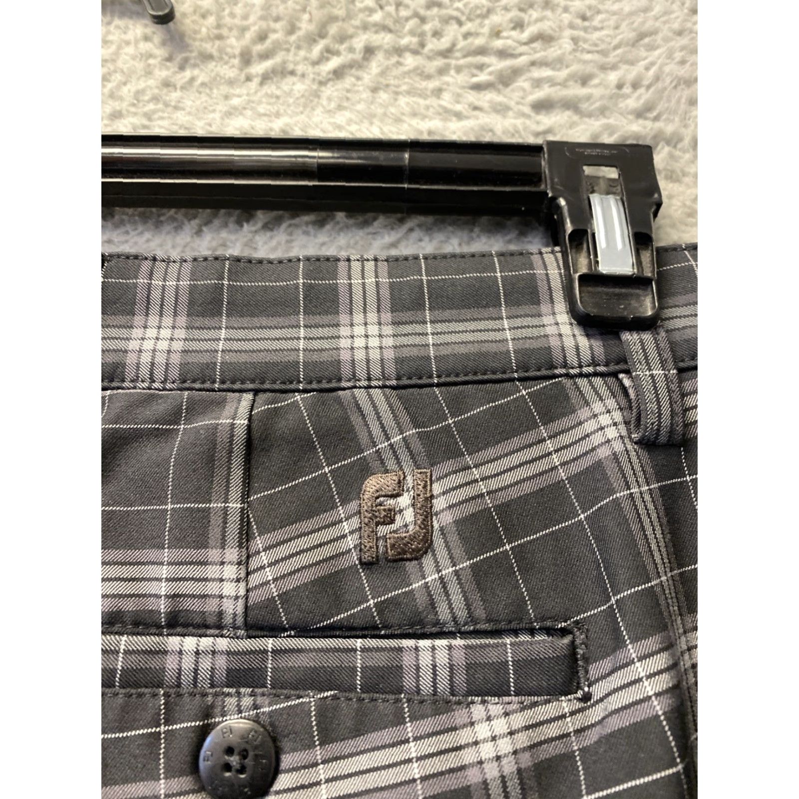 Footjoy FOOTJOY MENS GLEN PLAID GOLF SHORTS SIZE 38 BLACK 155-20 Size US 38 / EU 54 - 7 Thumbnail