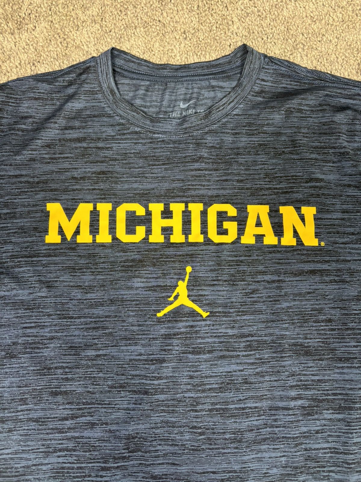 Nike Nike dri fit u of m michigan air jordan tshirt Size US M / EU 48-50 / 2 - 2 Thumbnail