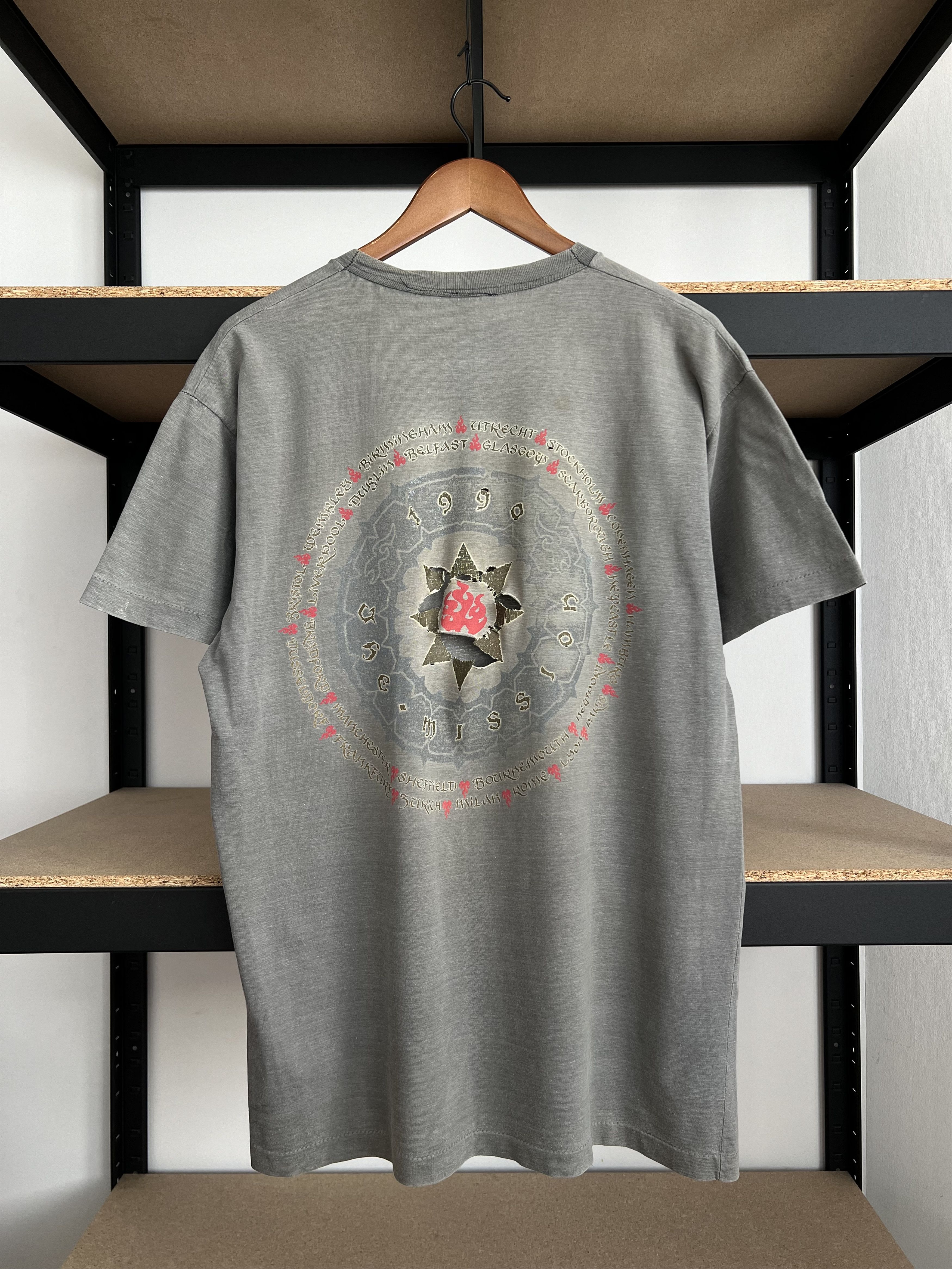 Band Tees Vintage 1990 The Mission Carved in Sand Sun Faded Thrashed Size US L / EU 52-54 / 3 - 3 Thumbnail