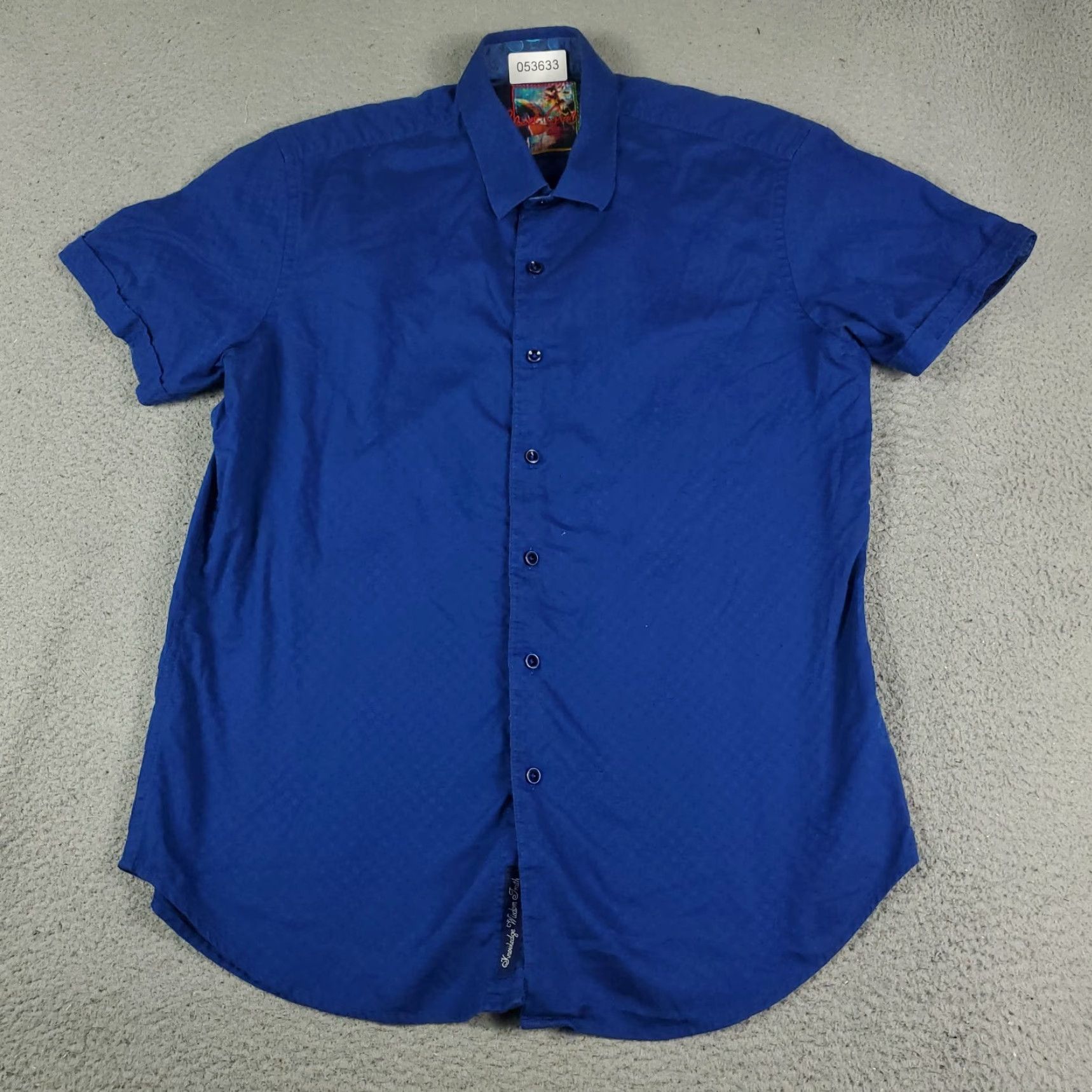 Robert Graham VINTAGE Robert Graham Shirt Men Large Blue Geometric Casual Button Up Short Sleeve Size US L / EU 52-54 / 3 - 2 Thumbnail