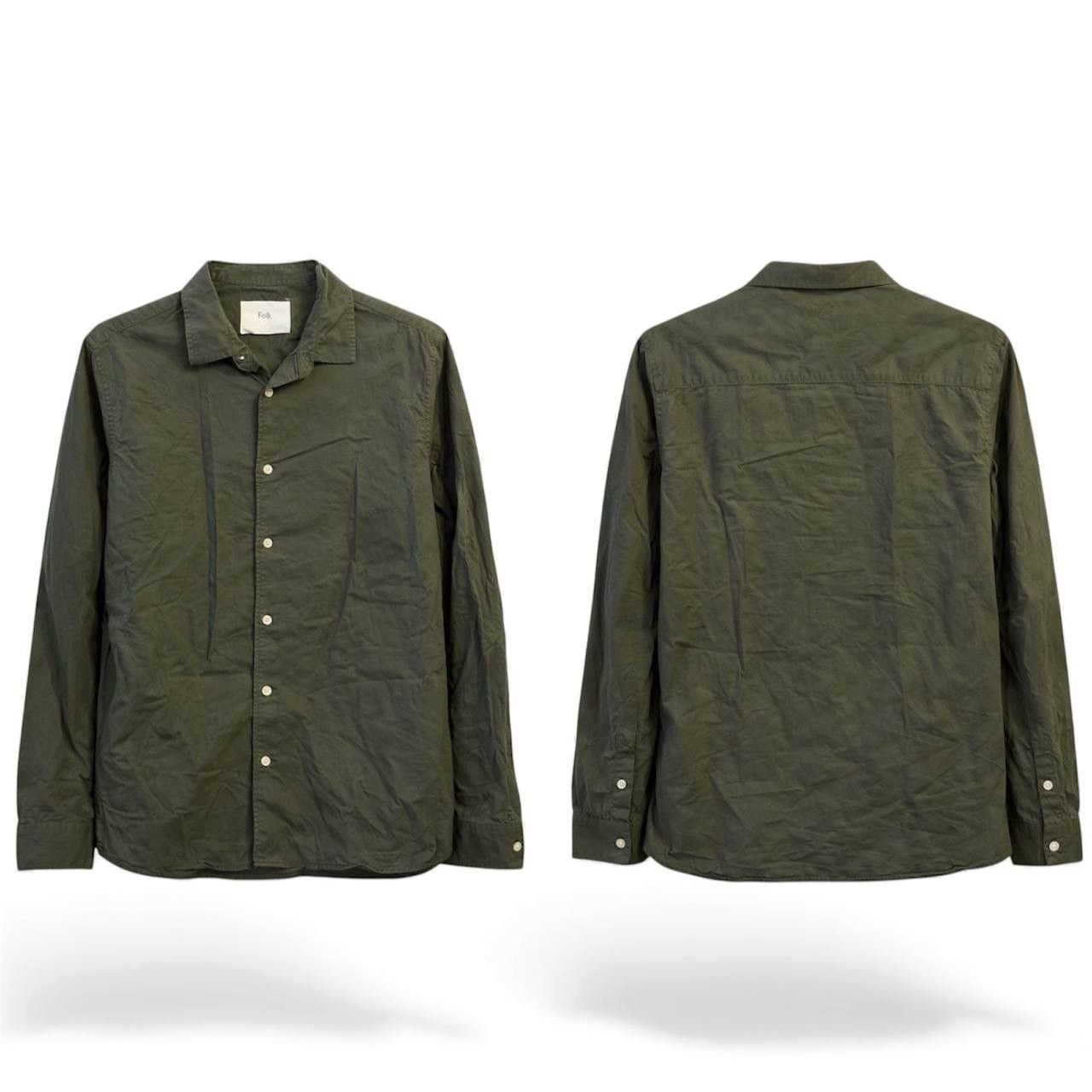 Folk FOLK KHAKI COTTON CLASSIC CASUAL BUTTON SHIRT SIZE 4 M MENS Size US M / EU 48-50 / 2 - 3 Thumbnail
