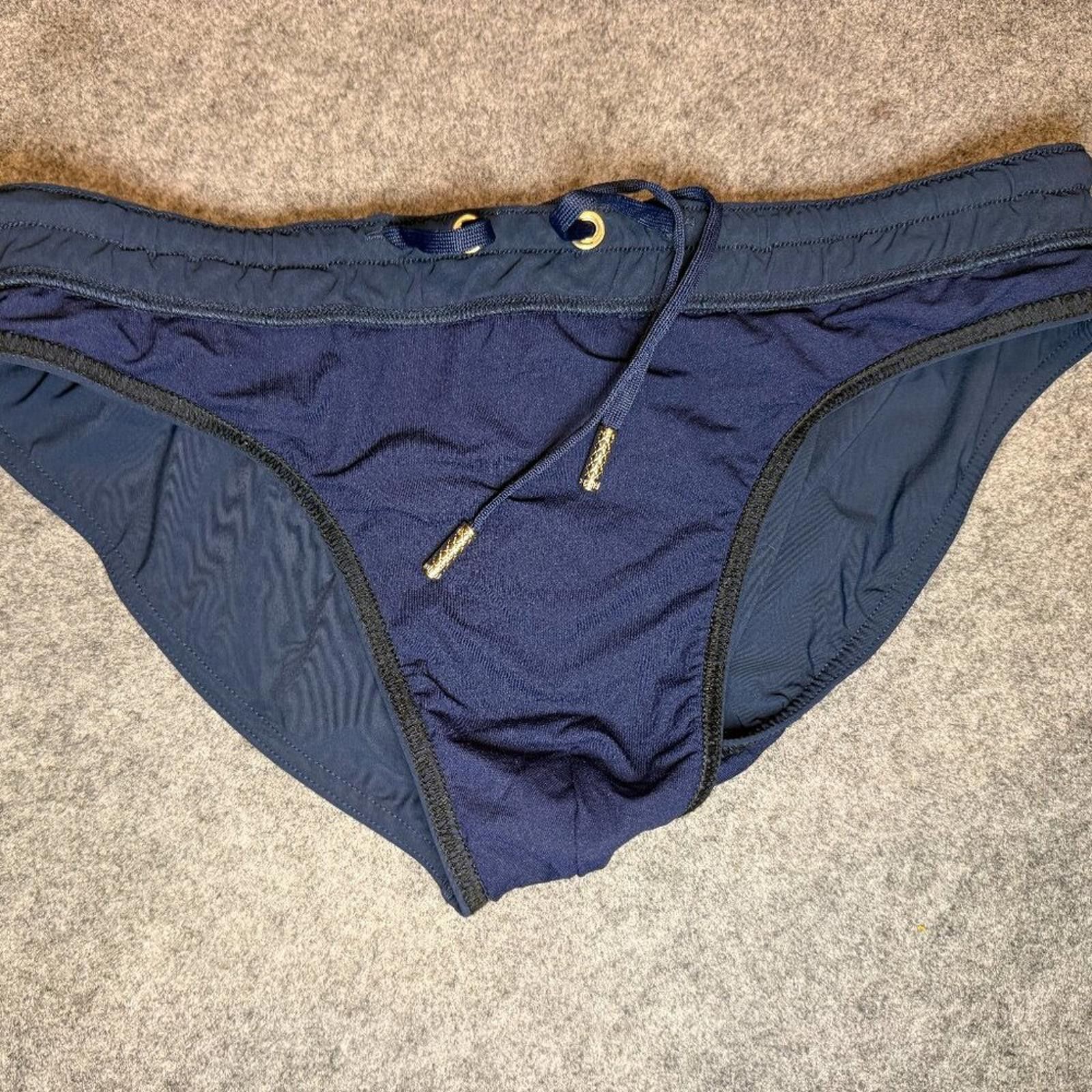 Roberto Cavalli Roberto Cavalli Men’s Swim Brief Navy – Size X-Small (9/10) Size US 28 / EU 44 - 7 Thumbnail