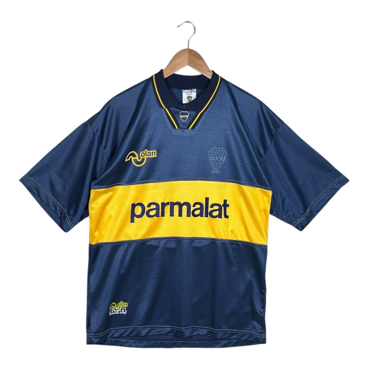 Vintage Vintage 1994-95 Boca Juniors Parmalat Home Jersey Football Size US L / EU 52-54 / 3 - 1 Thumbnail