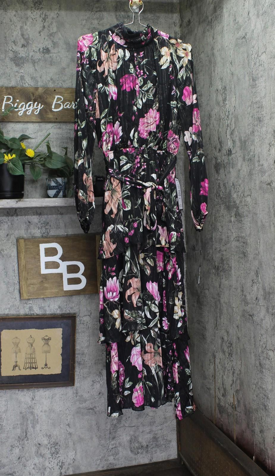 Other Nwt Rachel By Rachel Roy Sleeve Maxi Dress Black Multi 12 Size XL / US 12-14 / IT 48-50 - 1 Thumbnail
