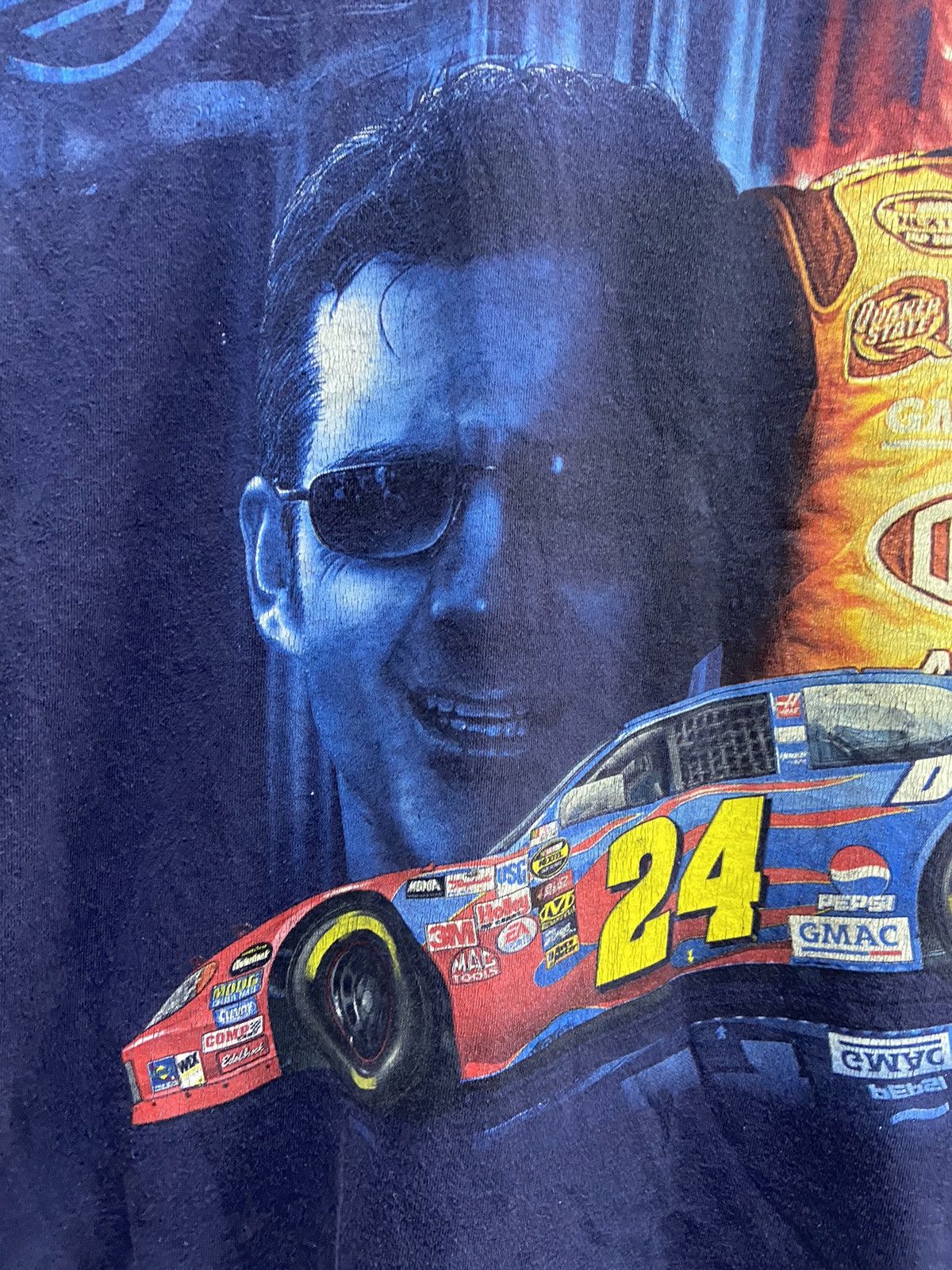 NASCAR VINTAGE JEFF GORDON 24 NASCAR Y2K OVER PRINT TEE SHIRT Size US XL / EU 56 / 4 - 4 Thumbnail