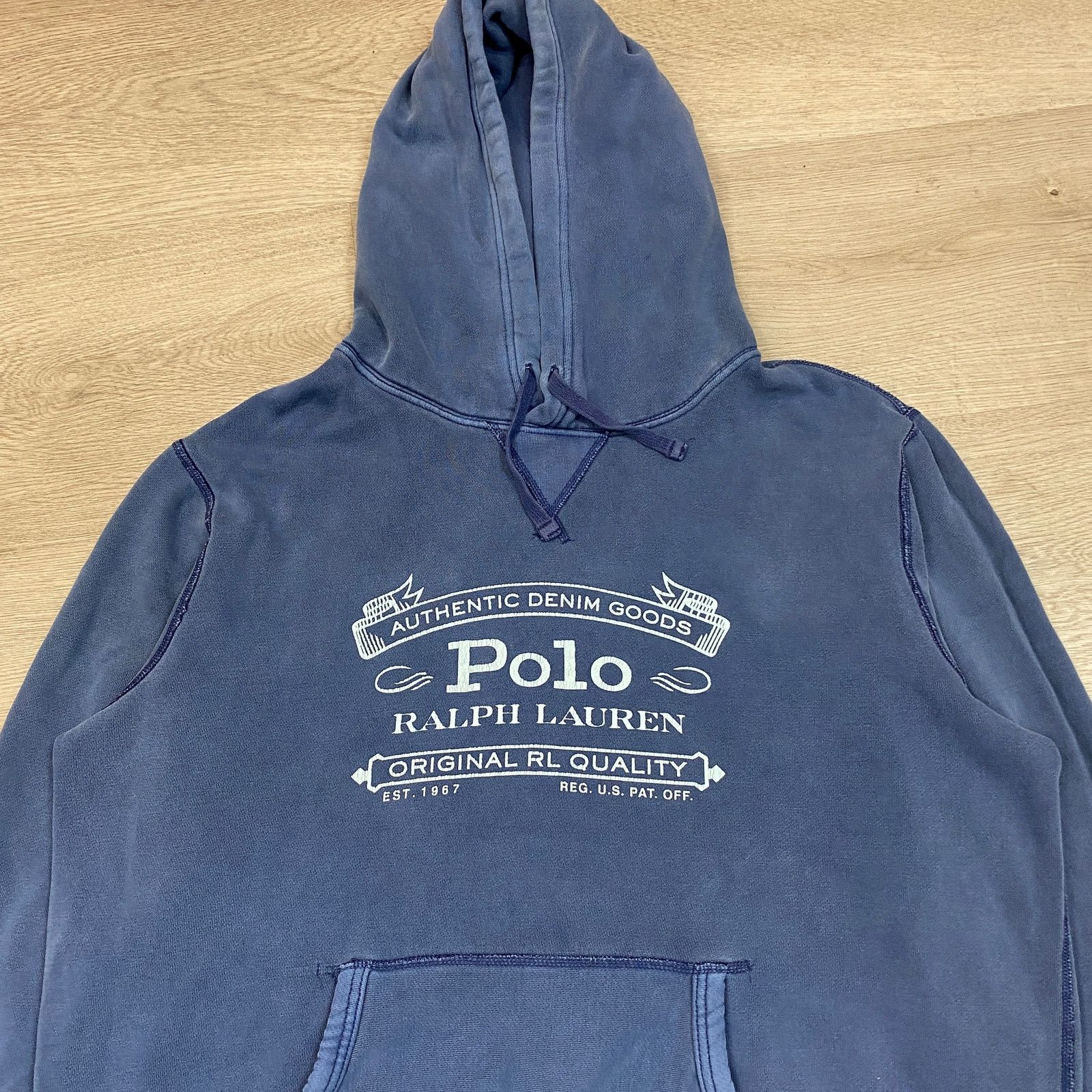 Polo Ralph Lauren Polo Ralph Lauren Authentic Denim Goods Hoodie Men's Large Size US L / EU 52-54 / 3 - 2 Thumbnail