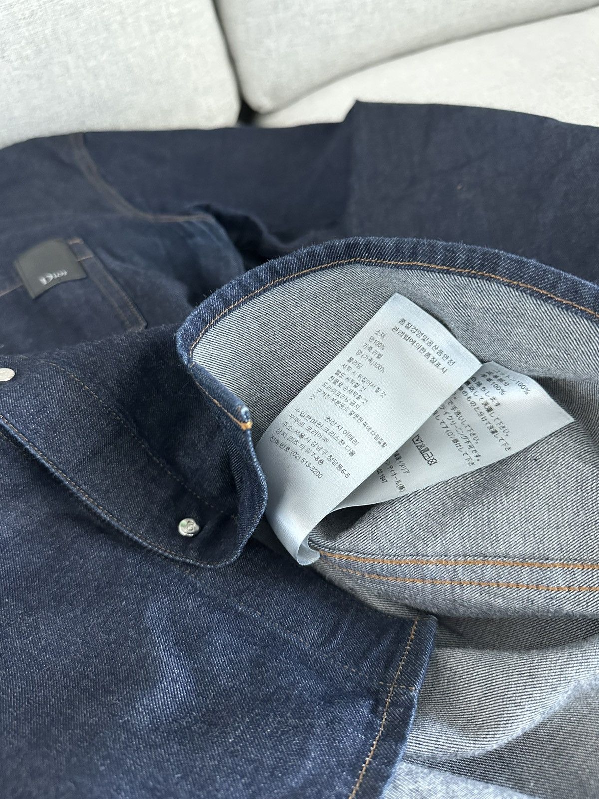 Dior Dior Denim Button Up Shirt Size US L / EU 52-54 / 3 - 10 Thumbnail