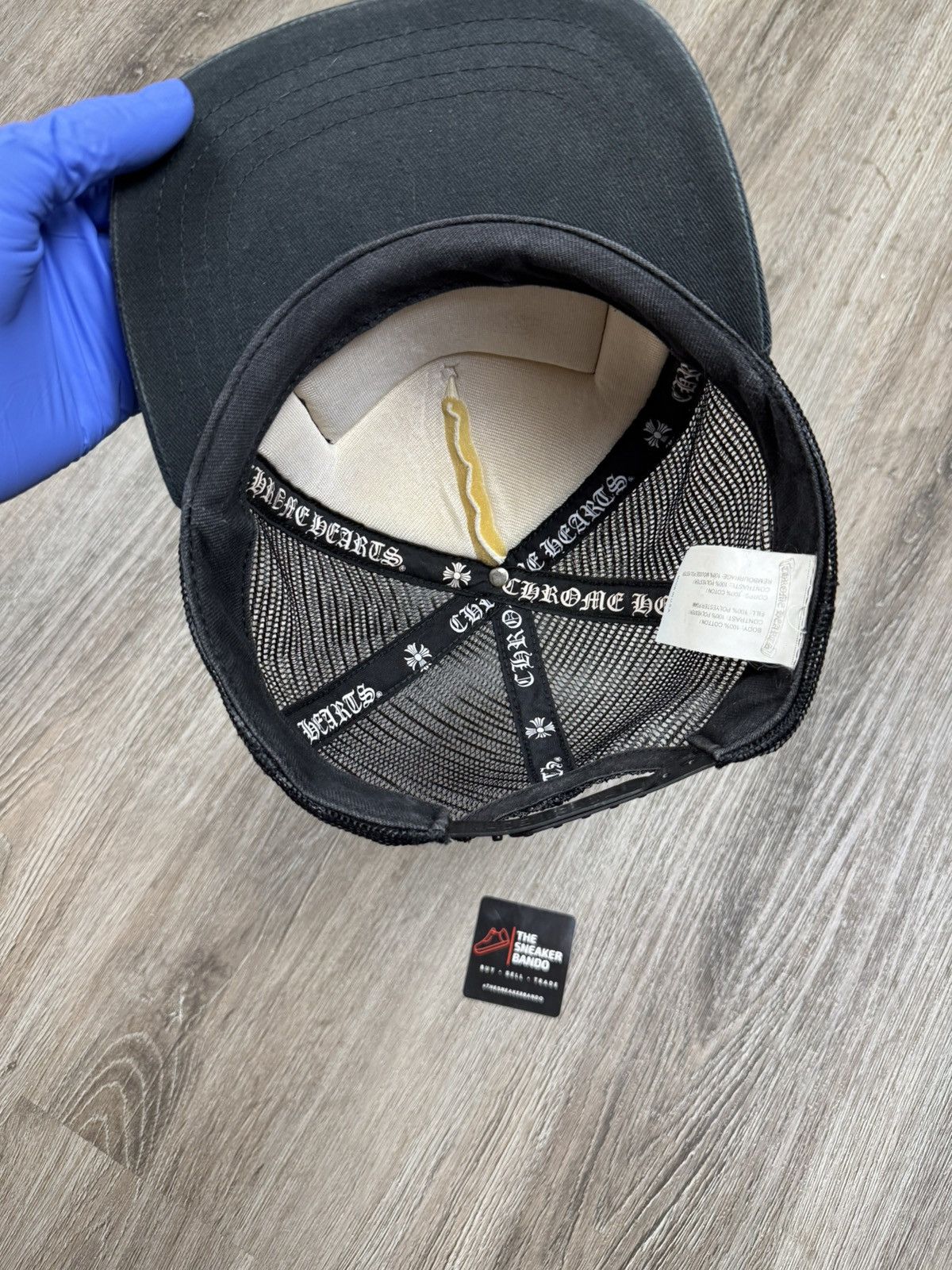 Chrome Hearts Chrome Hearts F*CK Hollywood Trucker Hat Black/White Size ONE SIZE - 5 Thumbnail