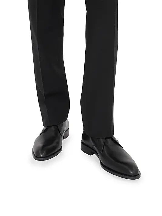 Burberry os11x0126 Carlyle Leather Derbys Shoes in Black Size US 9 / EU 42 - 6 Thumbnail