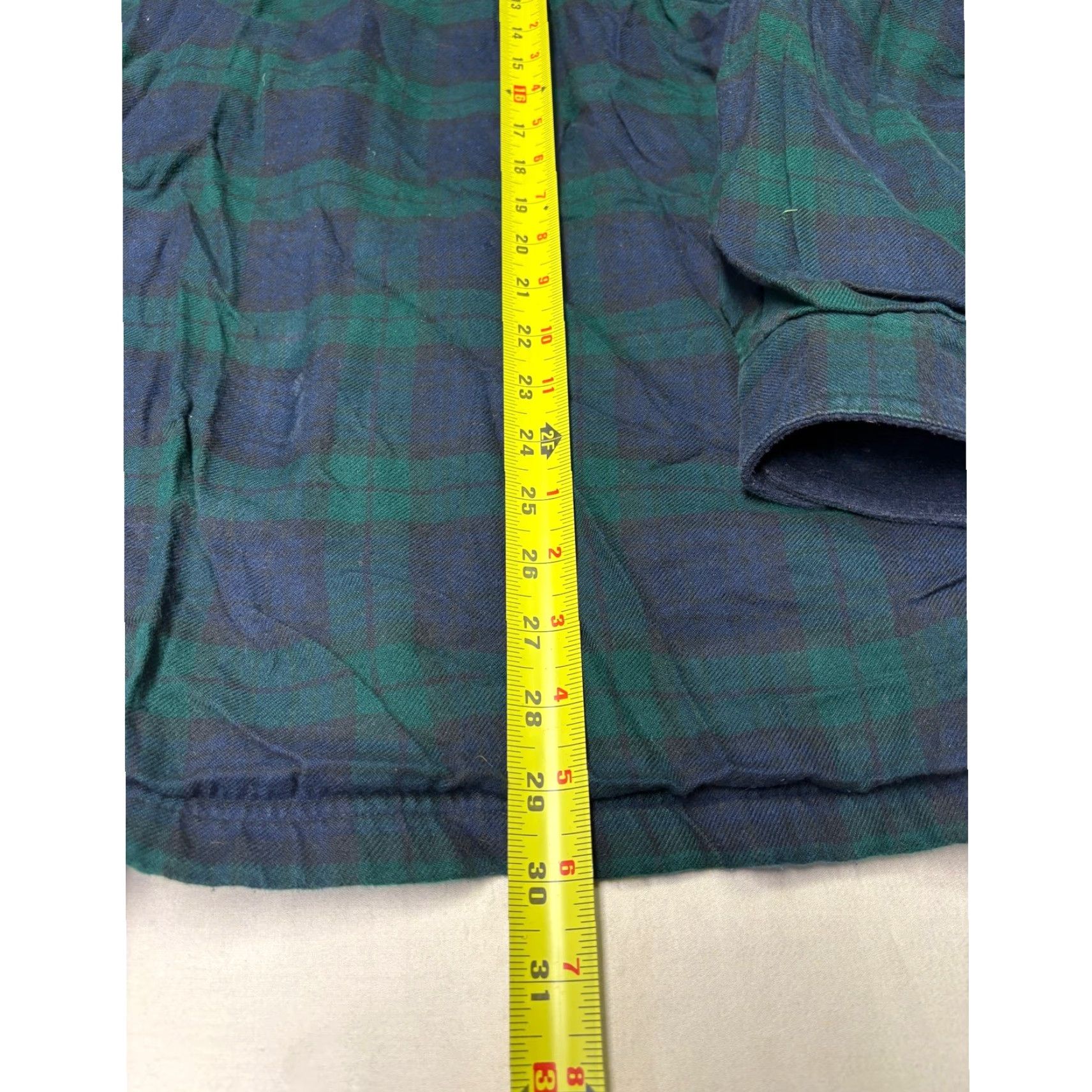 Vintage VINTAGE LL Bean Mens L Regular Plaid Flannel Lined Shirt Jacket Green Navy Blue Size US L / EU 52-54 / 3 - 6 Thumbnail