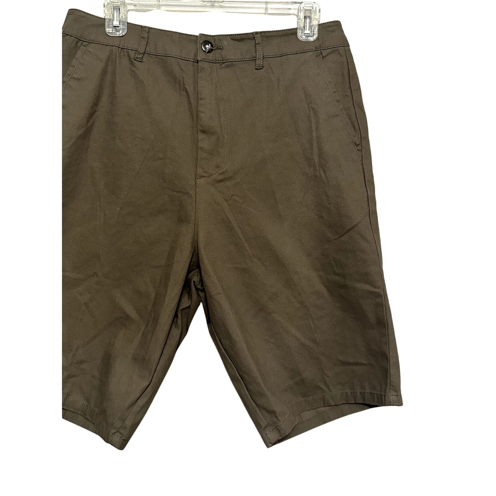 Asos ASOS Chino Shorts Pocket Relaxed Fit Dark Green Mens 30 NWOT Size US 30 / EU 46 - 4 Thumbnail