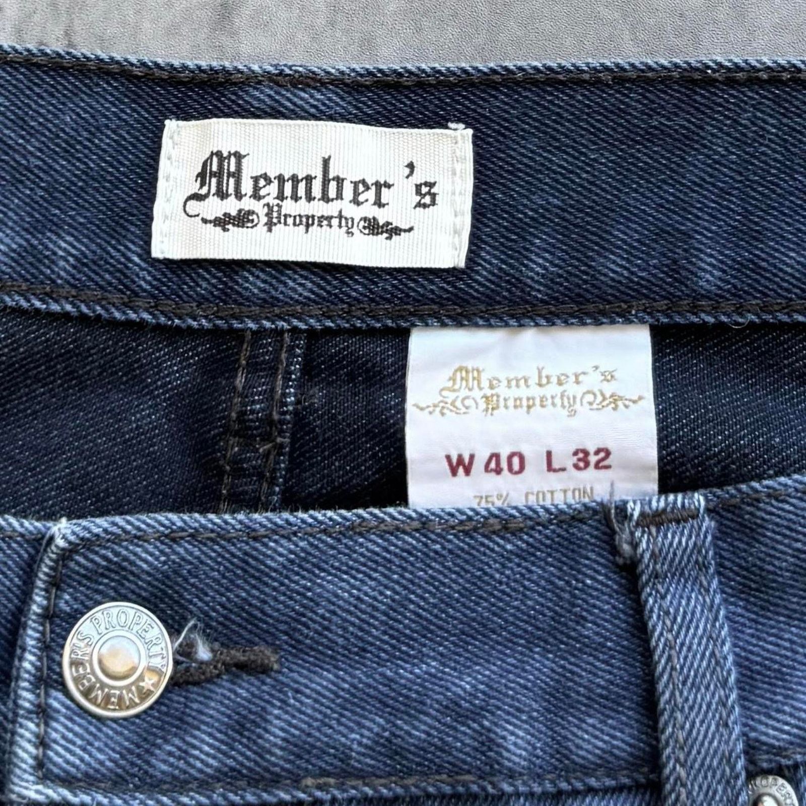 JNCO × Members Only × Vintage Vintage Y2K Baggy Wide Leg Skater Cyber Grunge Denim Jeans Size US 38 / EU 54 - 4 Thumbnail
