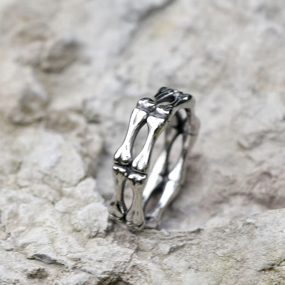Jewelry Gothic Skull Ring Size ONE SIZE - 2 Thumbnail