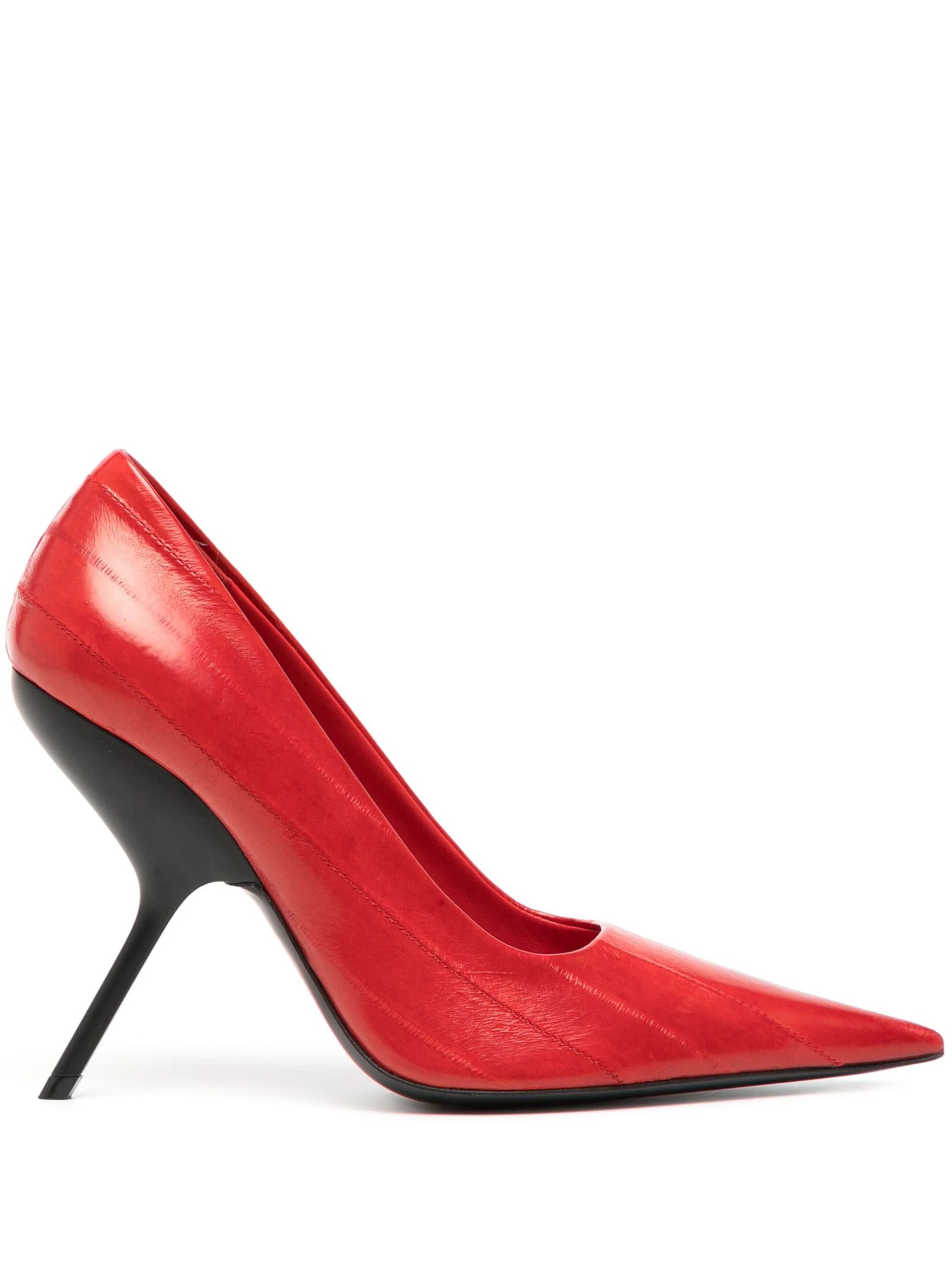 Salvatore Ferragamo o1s1rm0724 Eva Leather Pumps in Red Size US 6.5 / IT 36.5 - 1 Thumbnail
