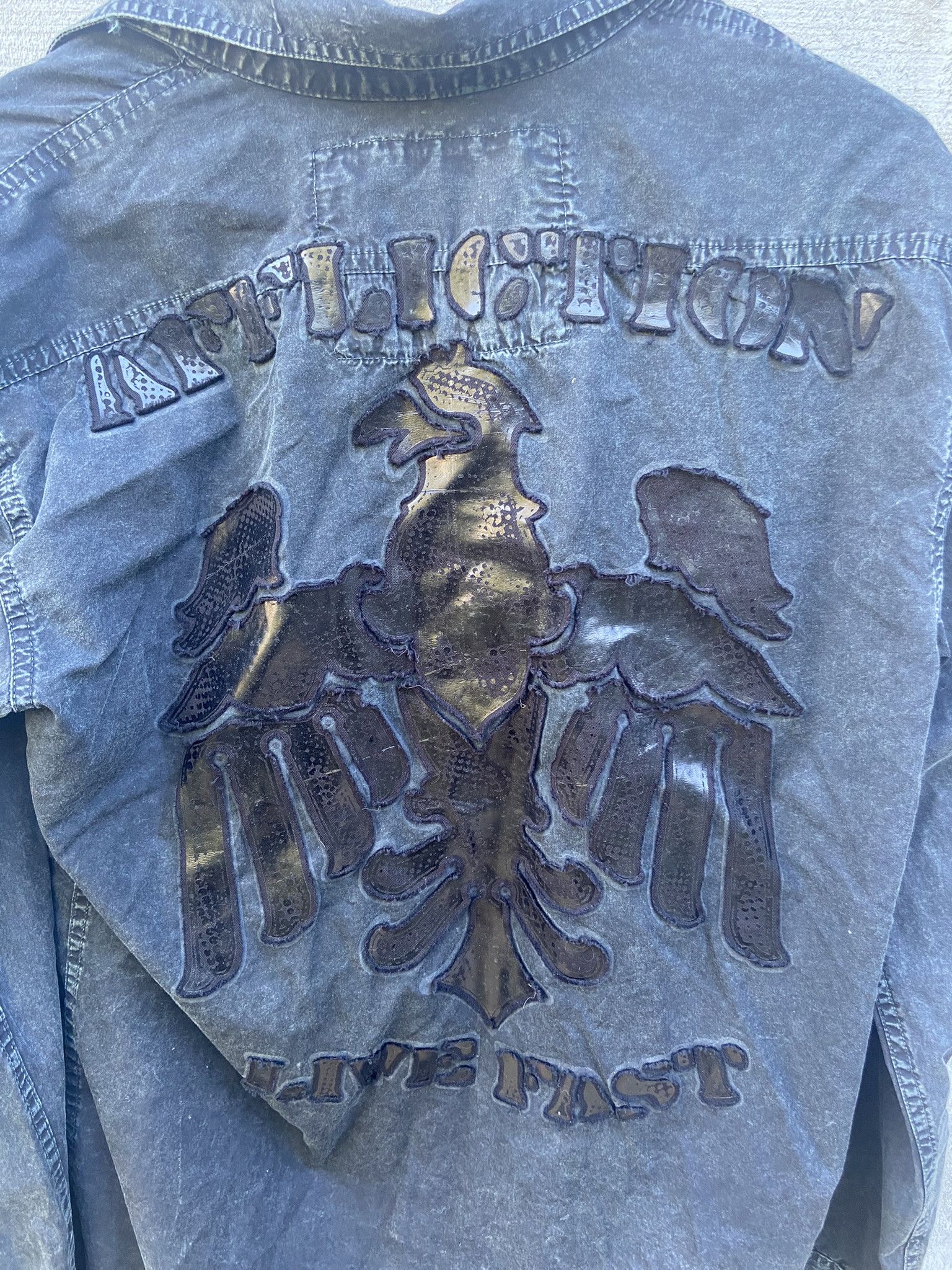 Affliction Affliction Vtg Y2K Button Up Long Sleeve Shirt Size Medium Size US M / EU 48-50 / 2 - 2 Thumbnail