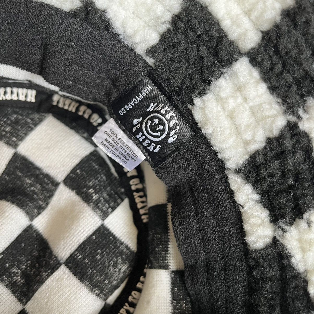 Other Happy Caps Double Blind Checkered Sherpa Fleece Bucket Hat Size ONE SIZE - 5 Thumbnail
