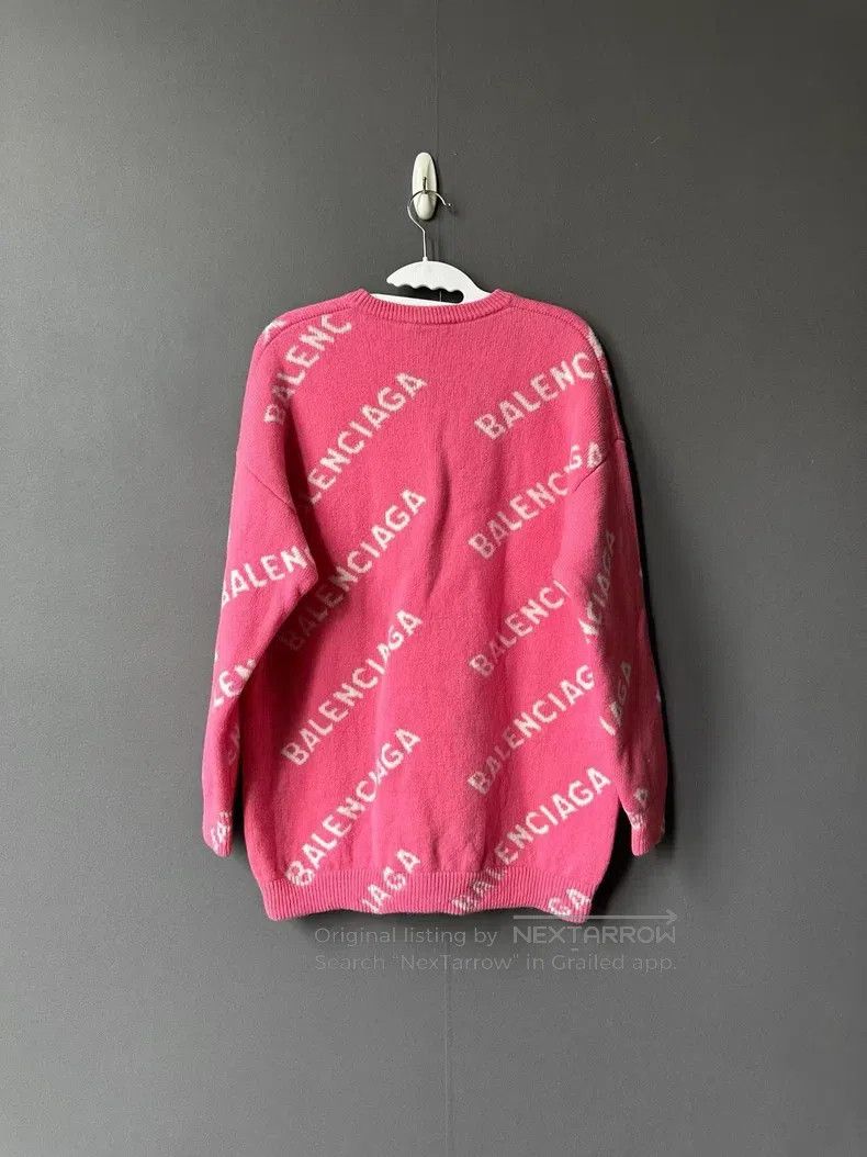 Balenciaga Balenciaga Pink Splash Knitwear Size US XS / EU 42 / 0 - 2 Thumbnail