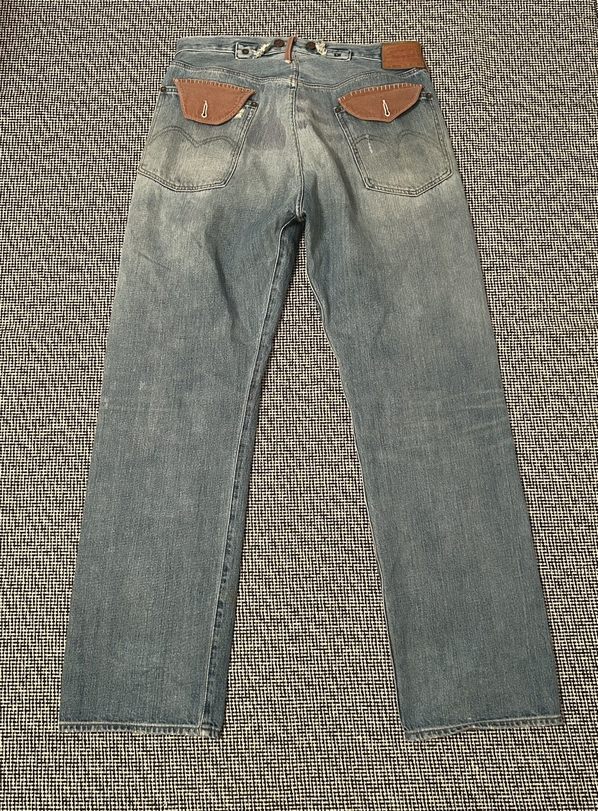 Levi's Vintage Clothing Vintage Selvedge Levis buckleback patch denim 32x32 Size US 32 / EU 48 - 4 Thumbnail