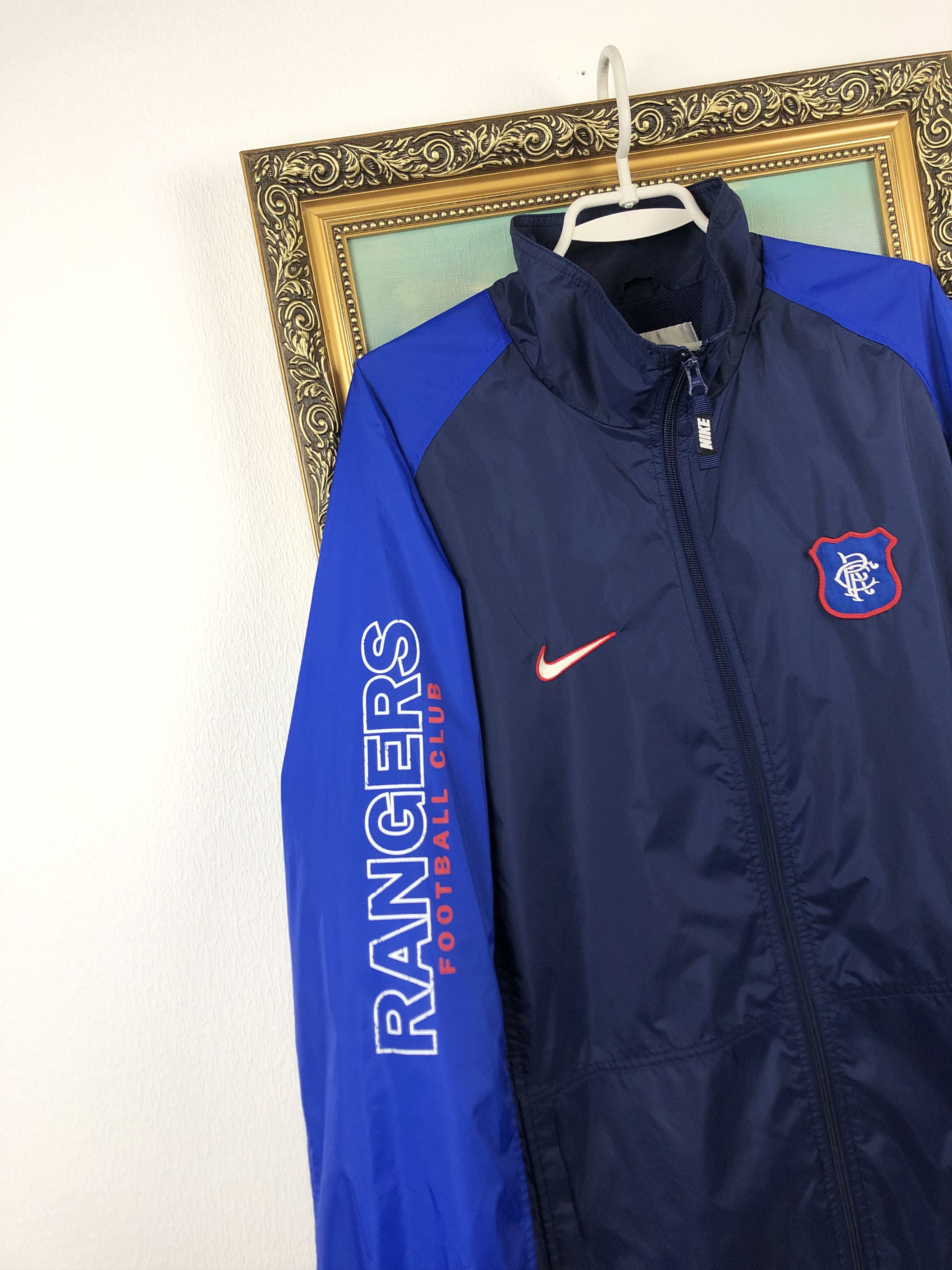 Nike Vintage Nike Glasgow Rangers Wind Football Jacket Soccer Size US XL / EU 56 / 4 - 6 Thumbnail